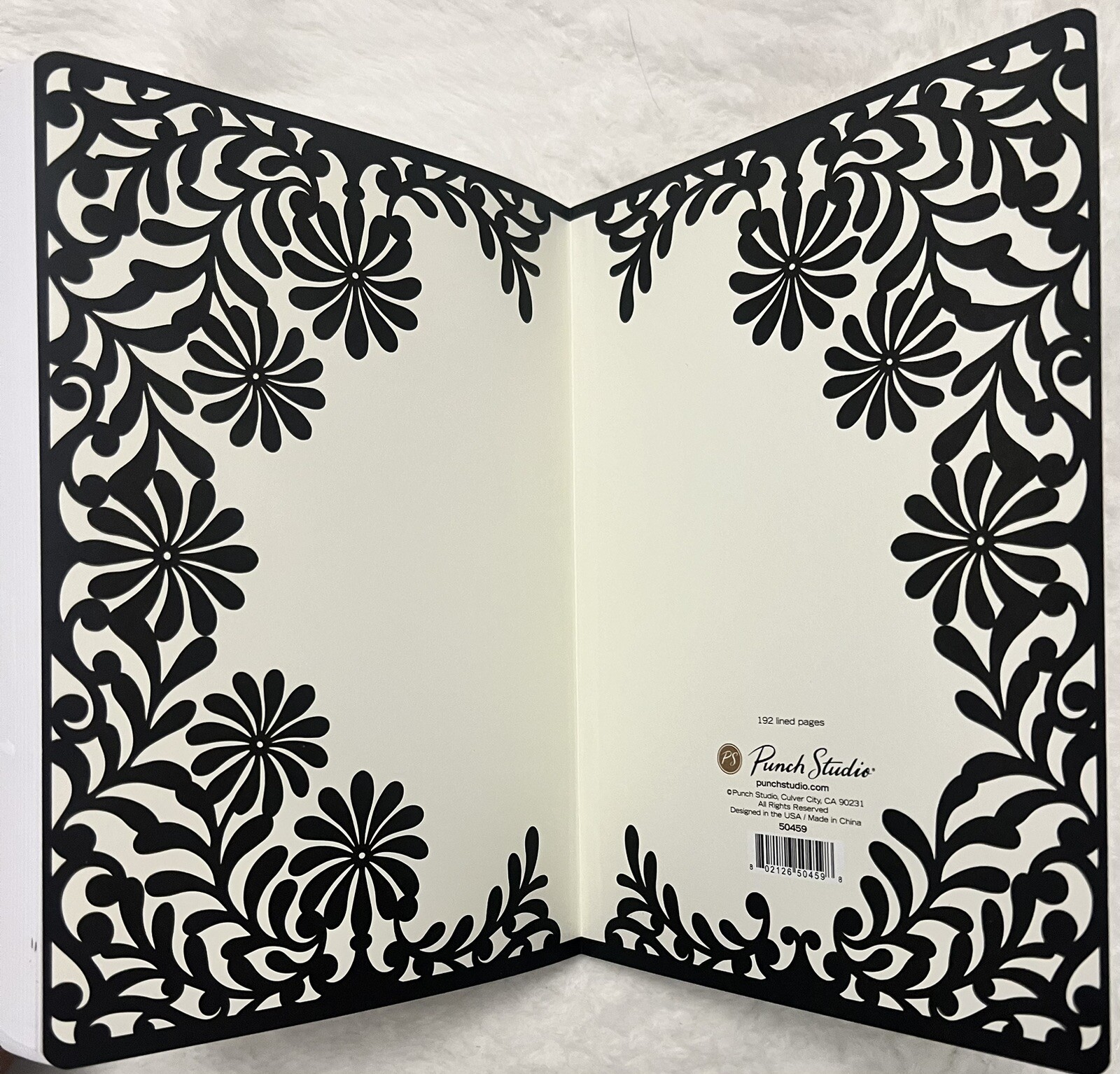 Luxe Lace Black Border Laser Cut Journal