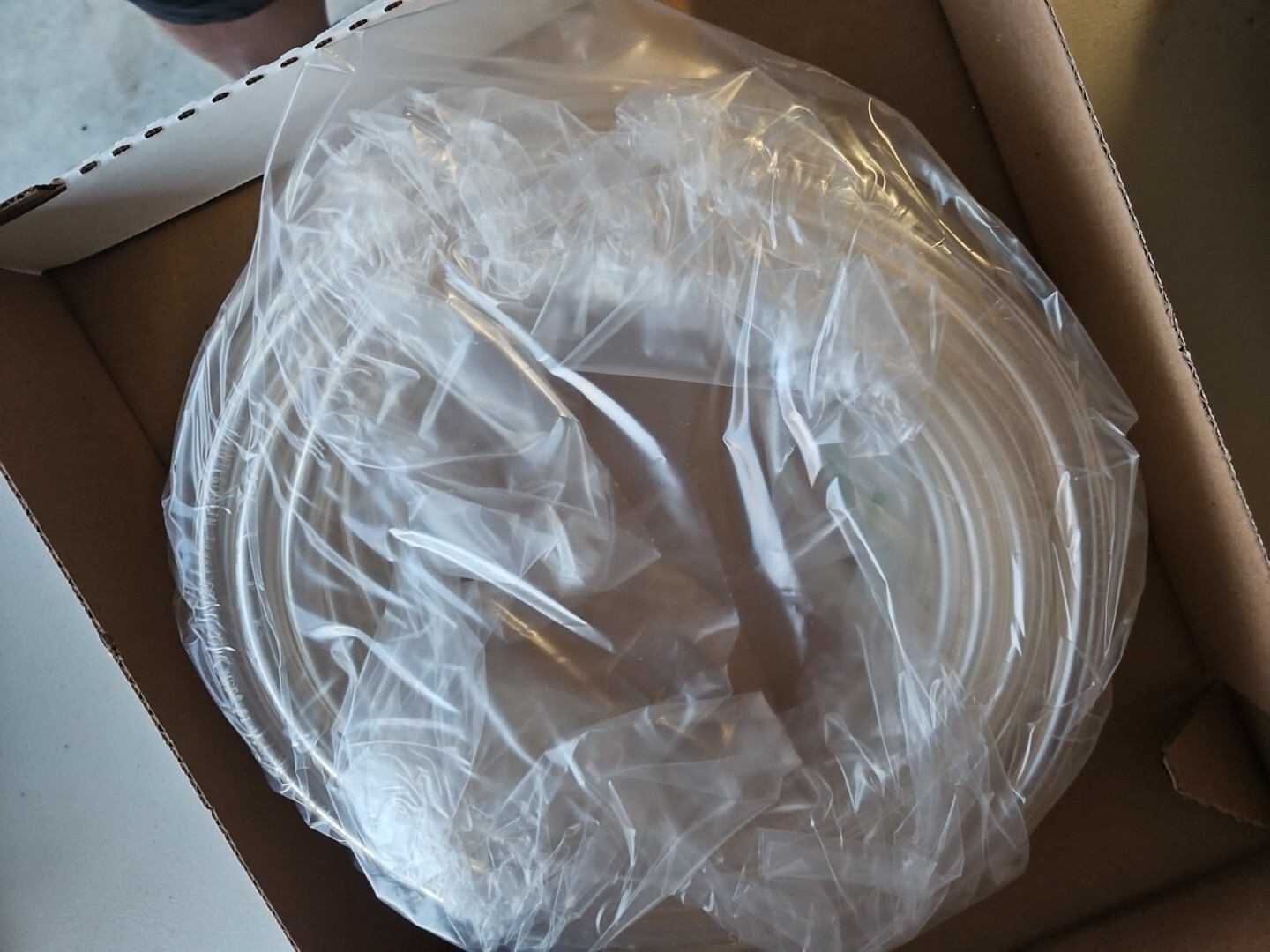 TYGON ACF00028 Tubing,Clear,3/8 In. Inside Dia,50 ft.