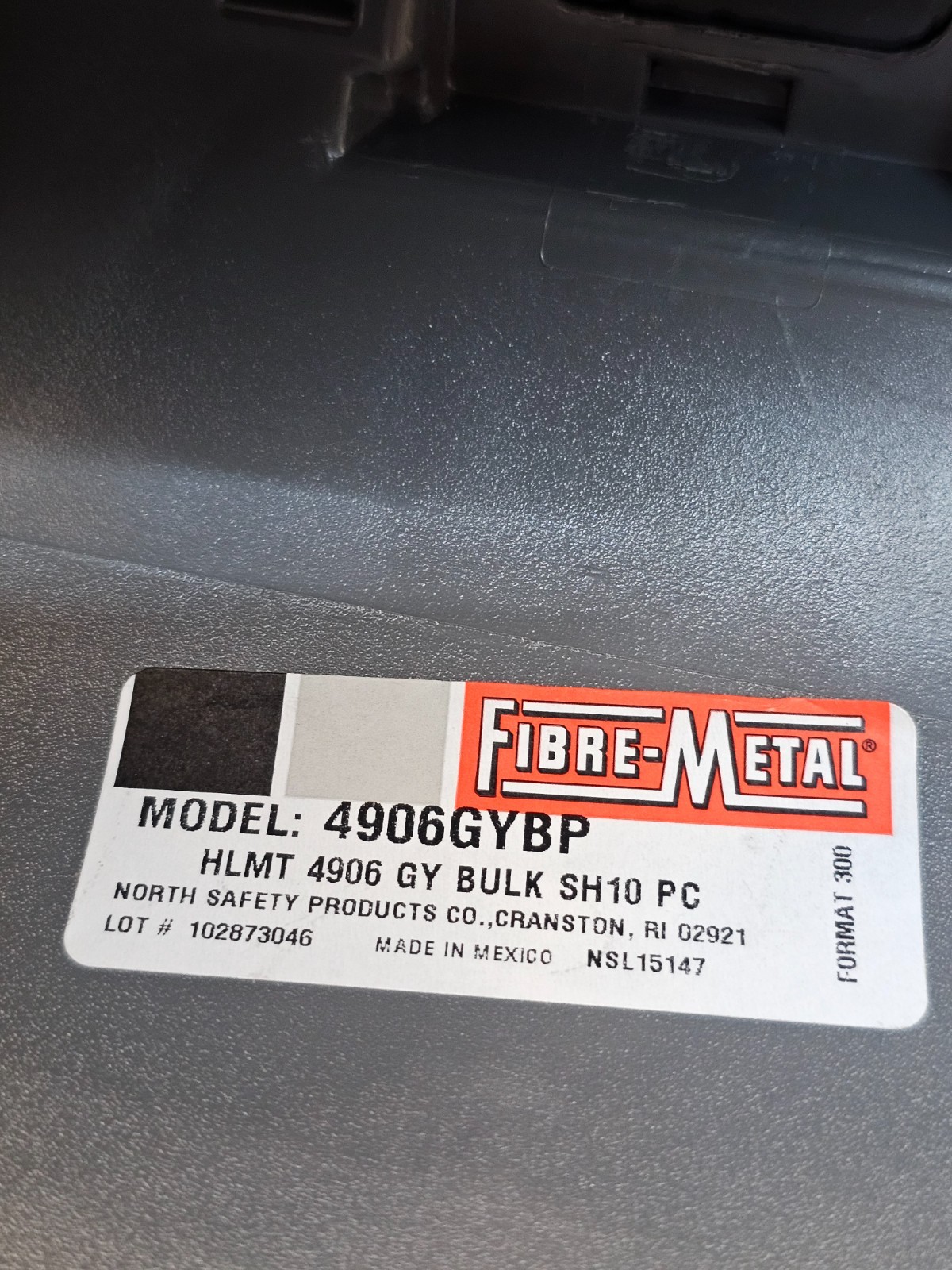 Fibre-Metal 4906GYBP Classic Thermoplastic Welding Helmet NSL15147 *USED*