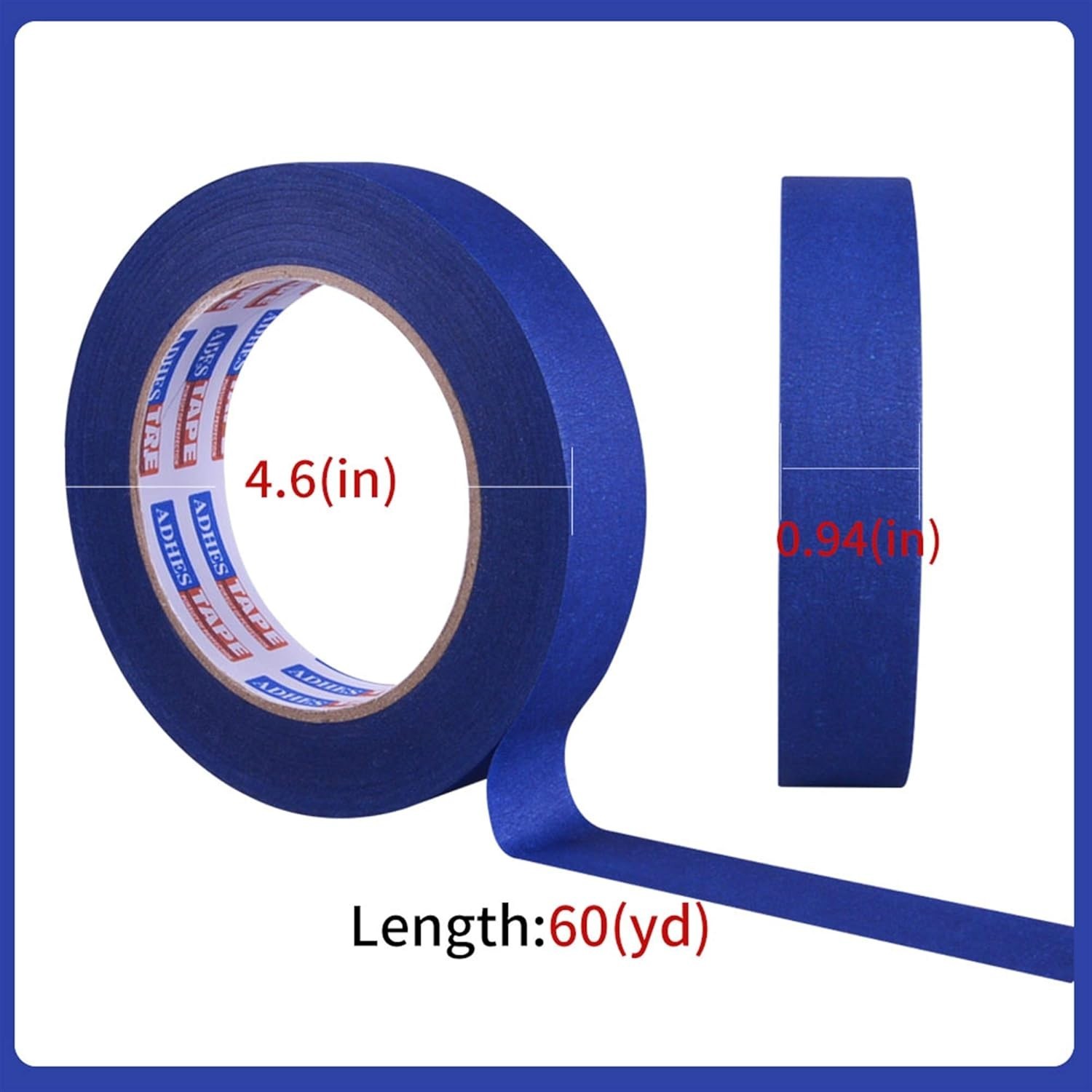 Blue Painters Tape Masking Tape Paint for Walls, UV Anti,14 Days Clean Remove