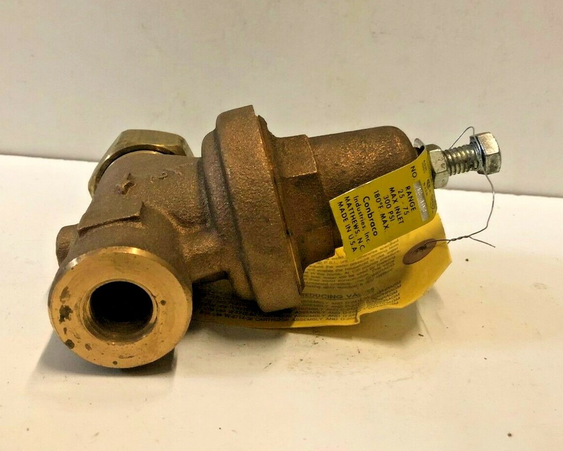 Conbraco No 36-103 Water Pressure Reducing Valve 1/2″ F NPT Union x 1/2″ F NPT