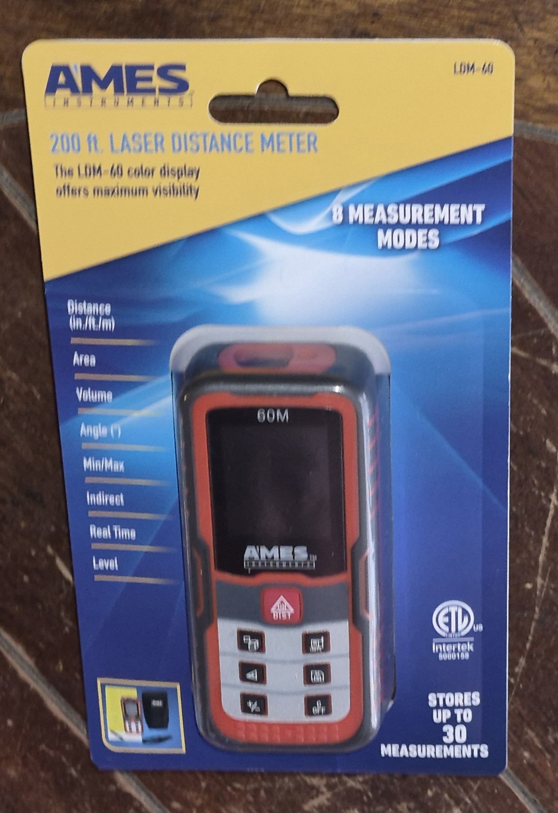 Ames Instruments LDM-60 200ft Laser Distance Meter #57013