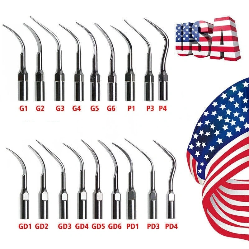 USA Dental Ultrasonic Scaler Scaling Endo Perio Tips Fit for EMS/Woodpecker/VRN