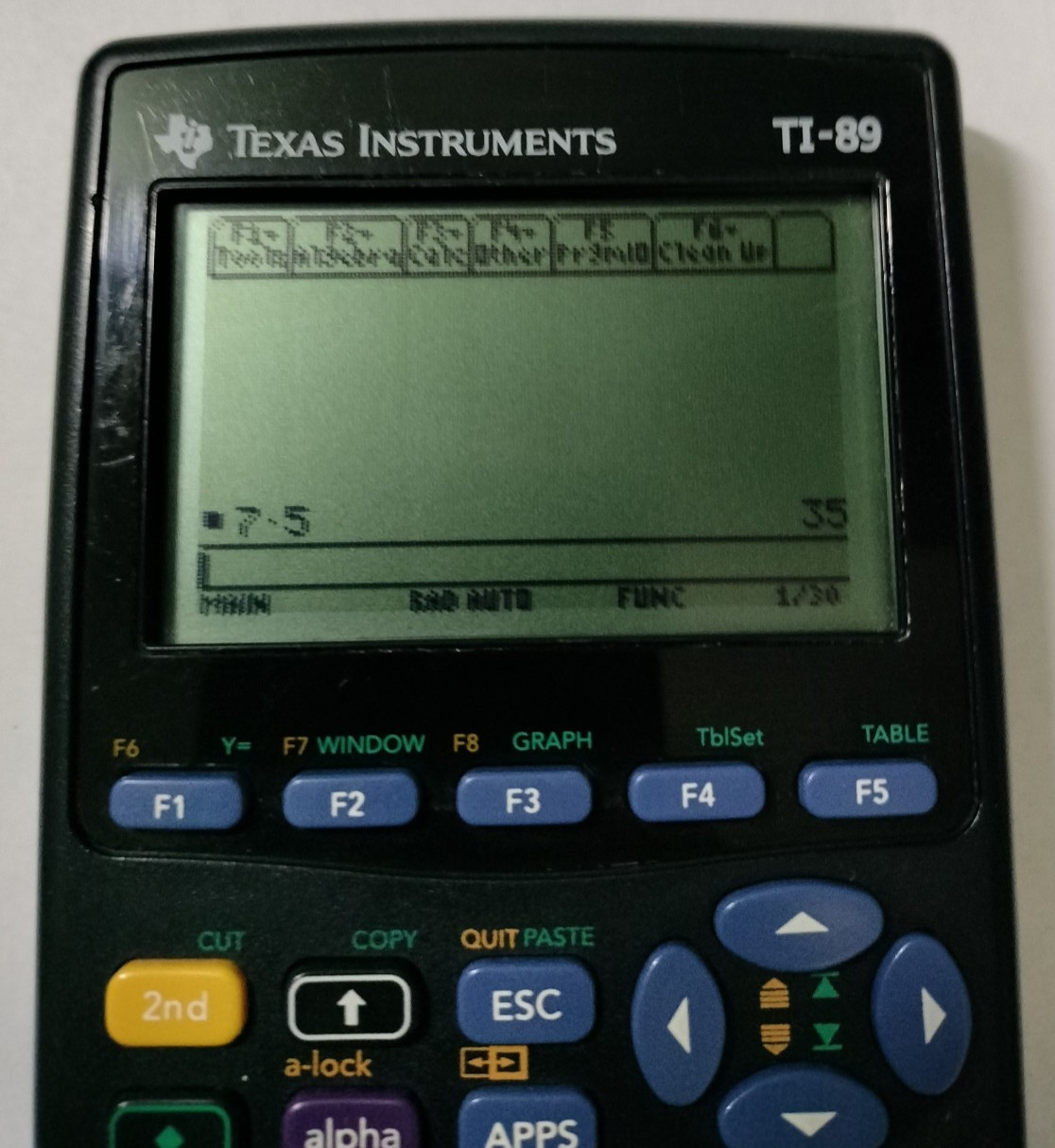 Texas Instruments TI-89 CAS Graphing Calculator – Tested Works No Batteries/Case