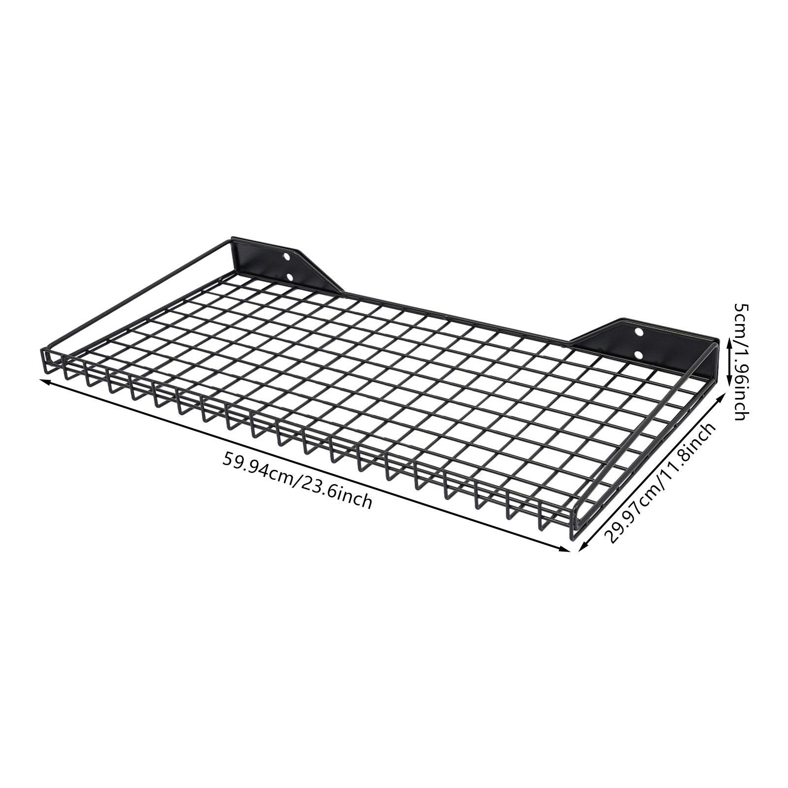 Wall Mount Mesh Storage Rack Garage Organizer For Basement Office Kitchen