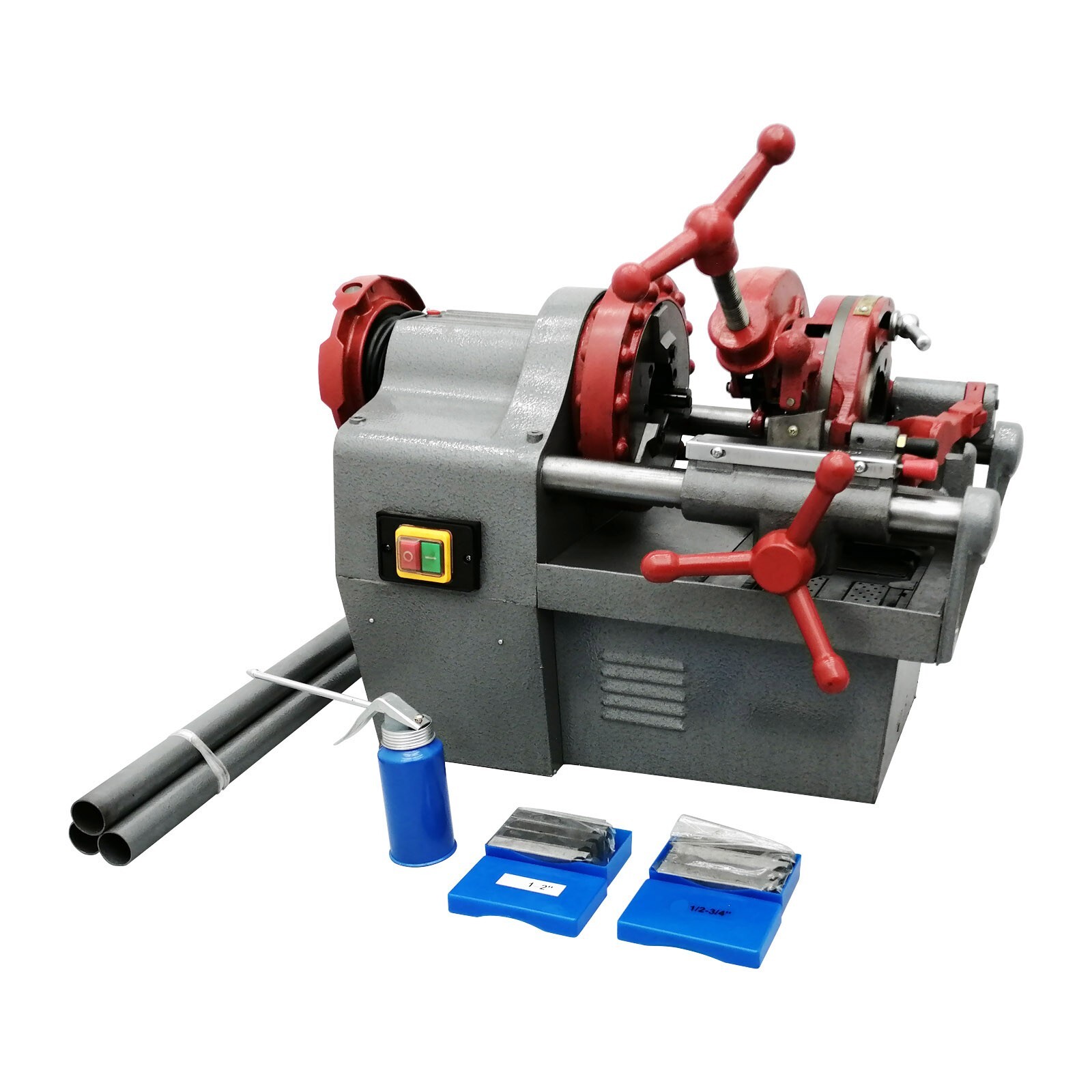 1/2″-2″ Pipe Threading Machine 110V 750W Electric Threader 3in1 Multifunctional