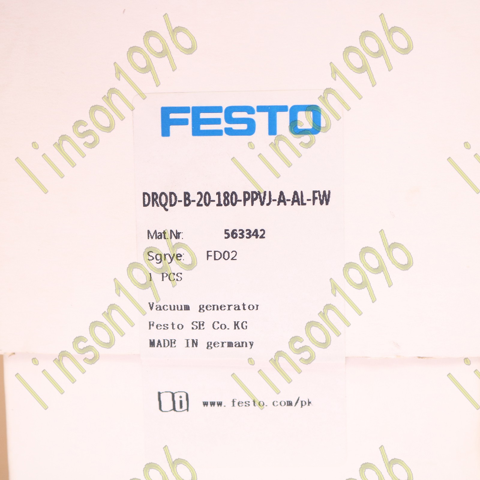 1pc NEW FESTO DRQD-B-20-180-PPVJ-A-AL-FW 563342 Rotating cylinder Free shipping