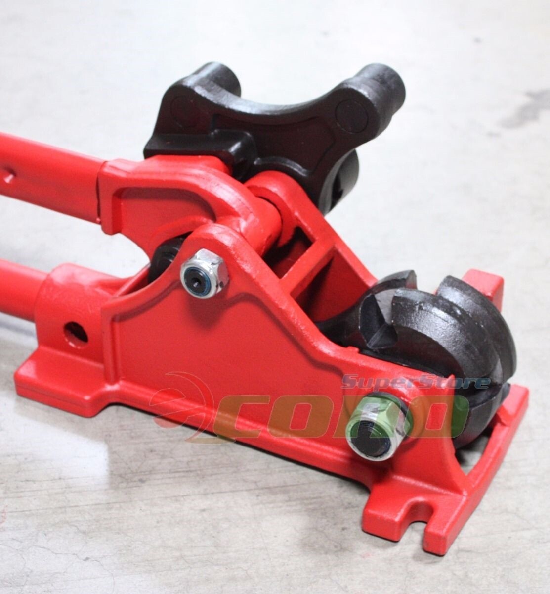 52″ Manual 3/4″ Rebar Bender & 5/8″ Cutter #5 Cutting & #6 Rebar 90° 180° Bends