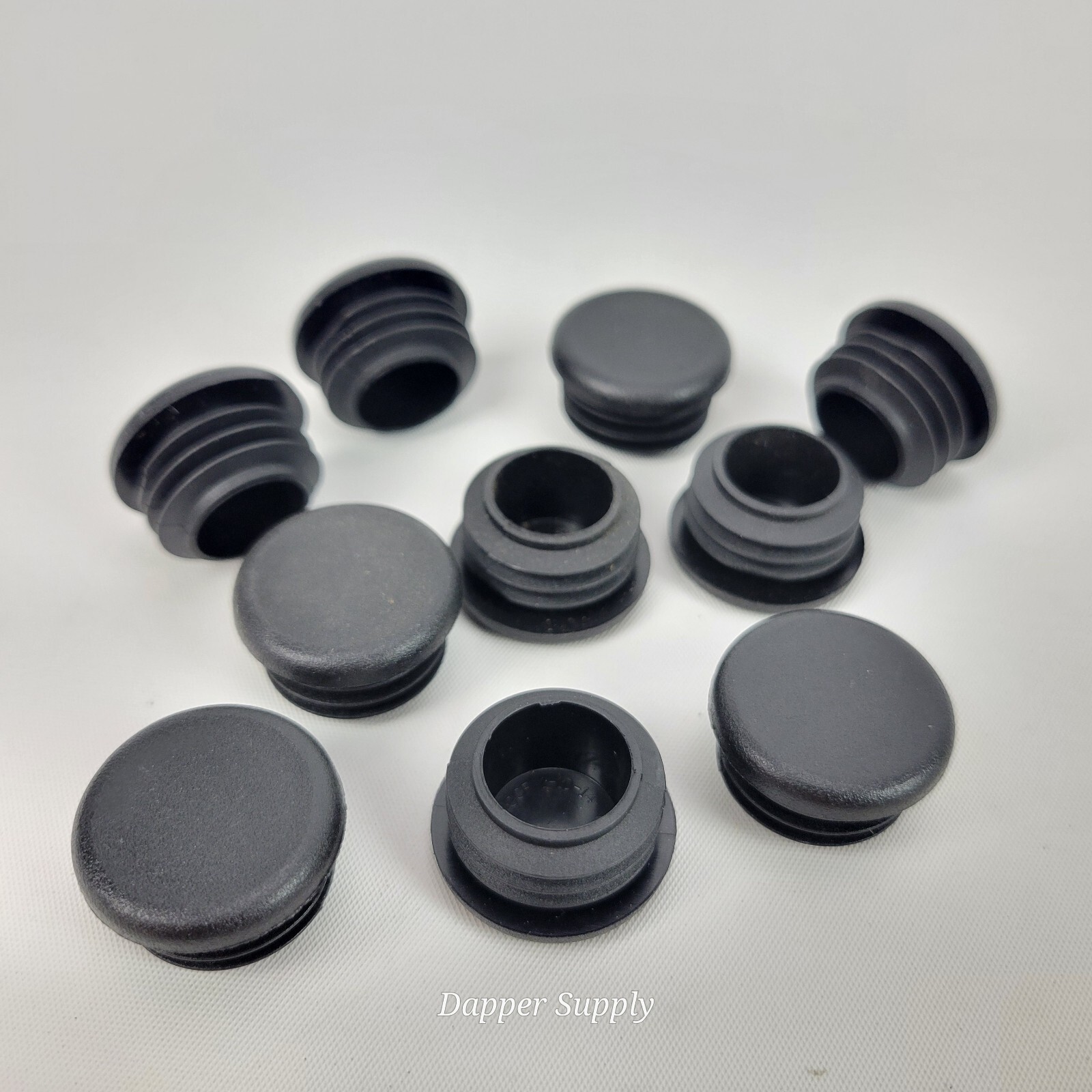 (Lot of 10) 1″ OD Round (14-20 Ga) Plastic Tubing Plugs 1 Inch End Caps
