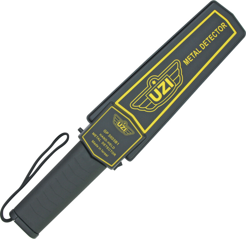 UZI Black 16.25″ Hand Held Metal Detector Security Inspection Wand HHSC2