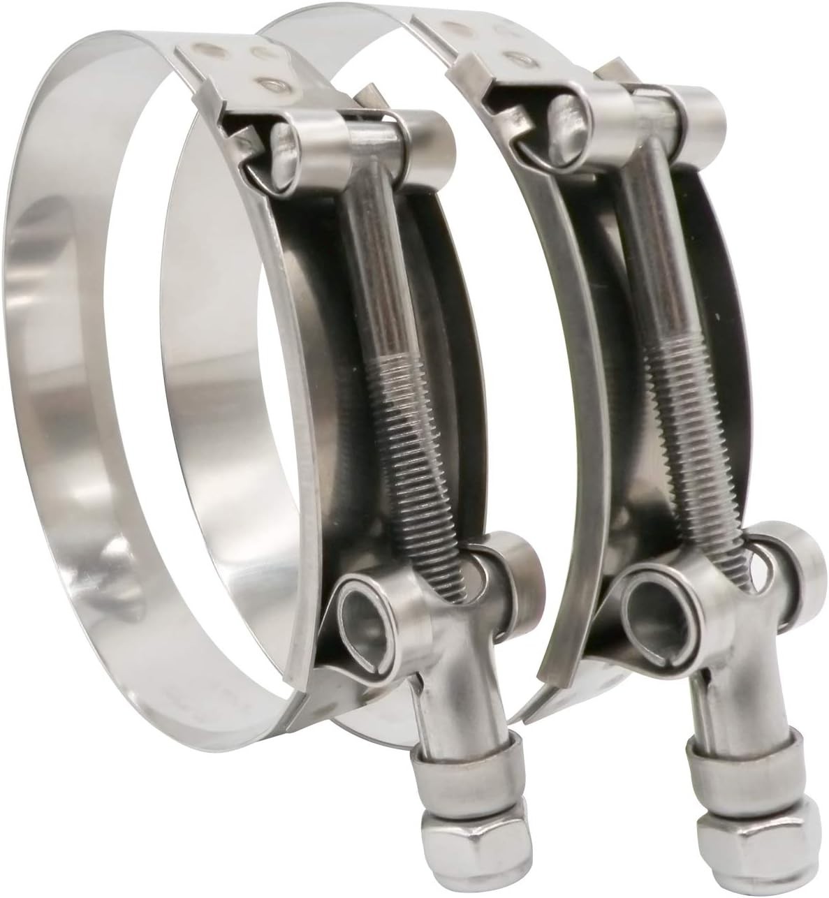 148mm – 155mm T-Bolt Hose OD Clamp – Working Range 5.81″ – 6.12″ for 6 inch H…