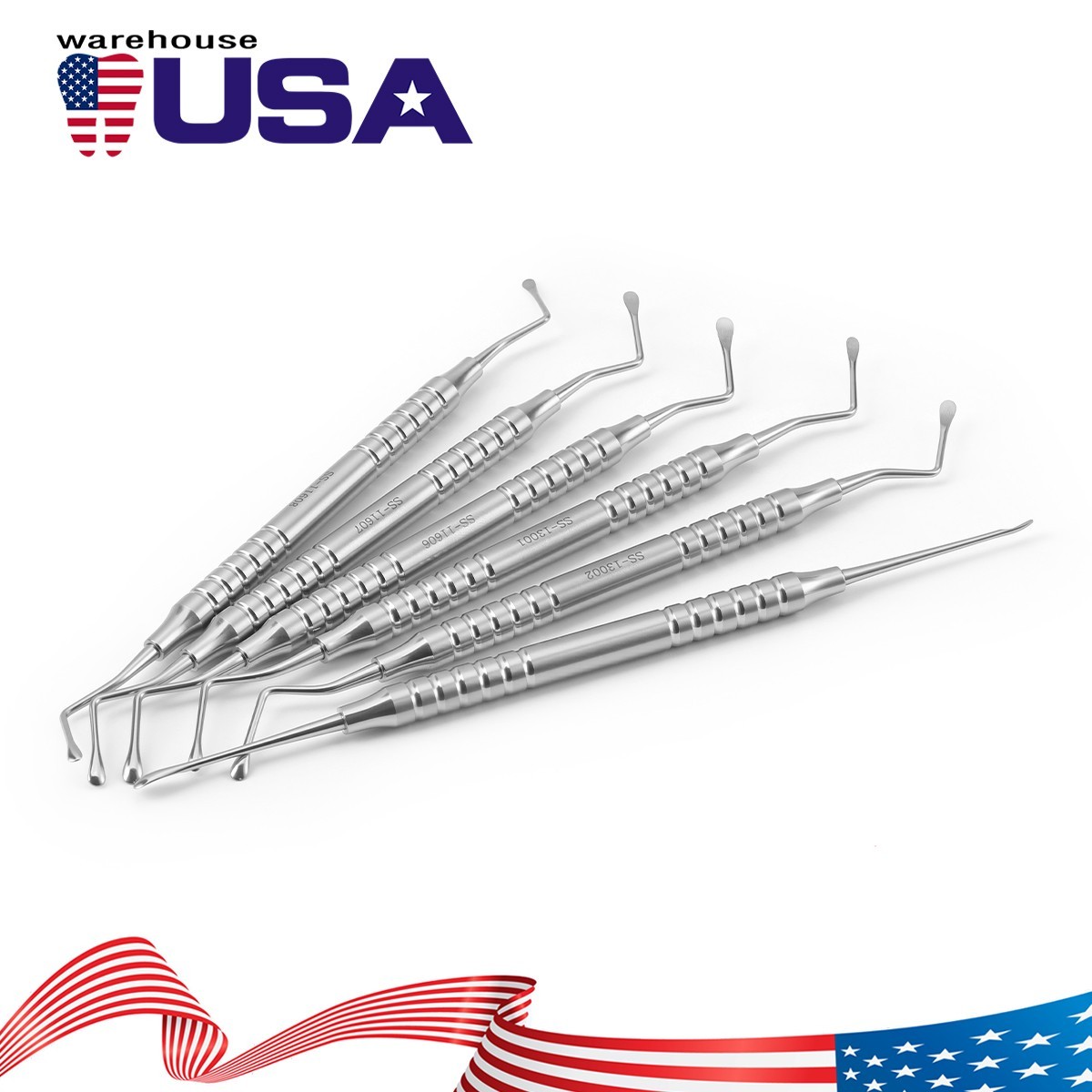 Dental Spoon Excavator Restorative Alveolar Socket Curette Double Ended