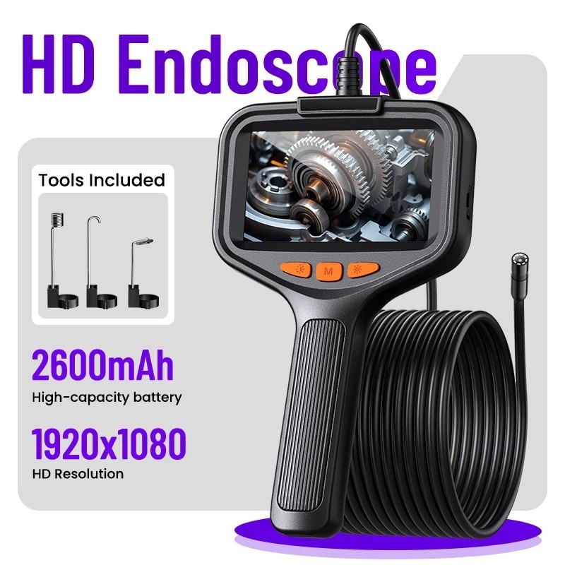 4.3in Inspection Camera w/ Light Articulating Camera for Plumbing Inside Wall