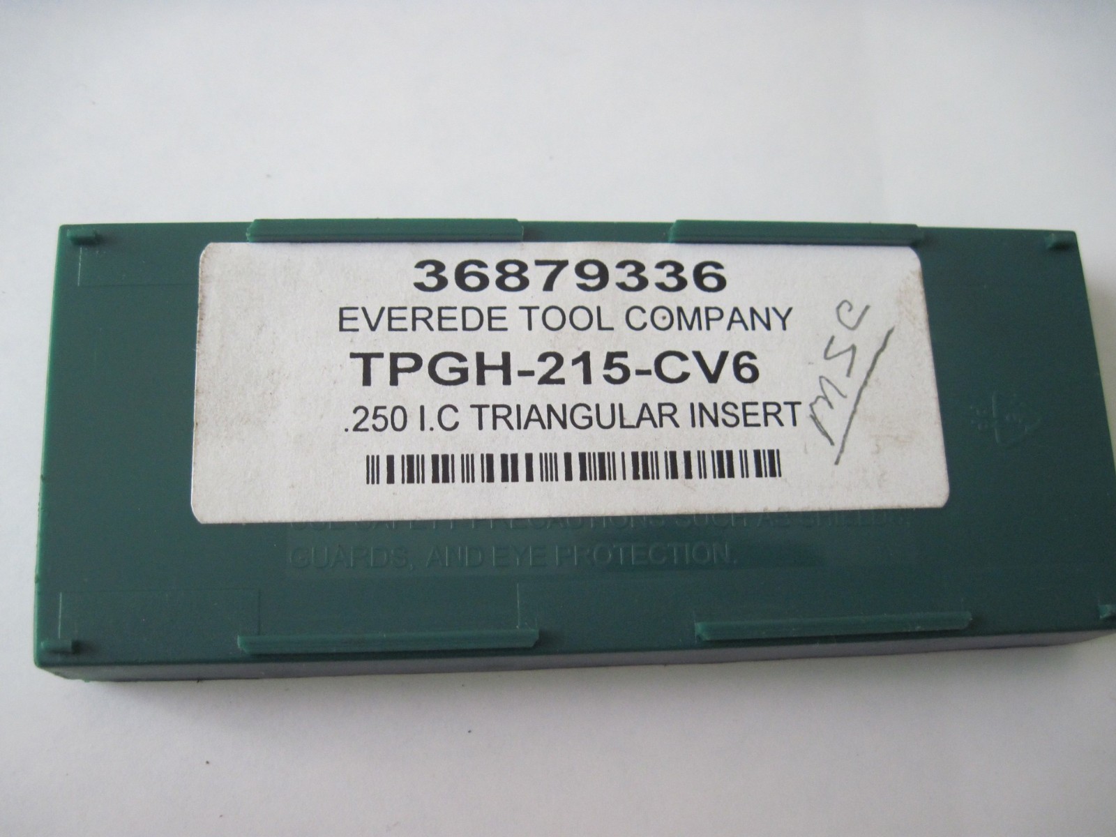 (Qty 6) Everede TPGH-215-CV6 Carbide Turning Inserts (.250 I.C.) MSC# 36879336