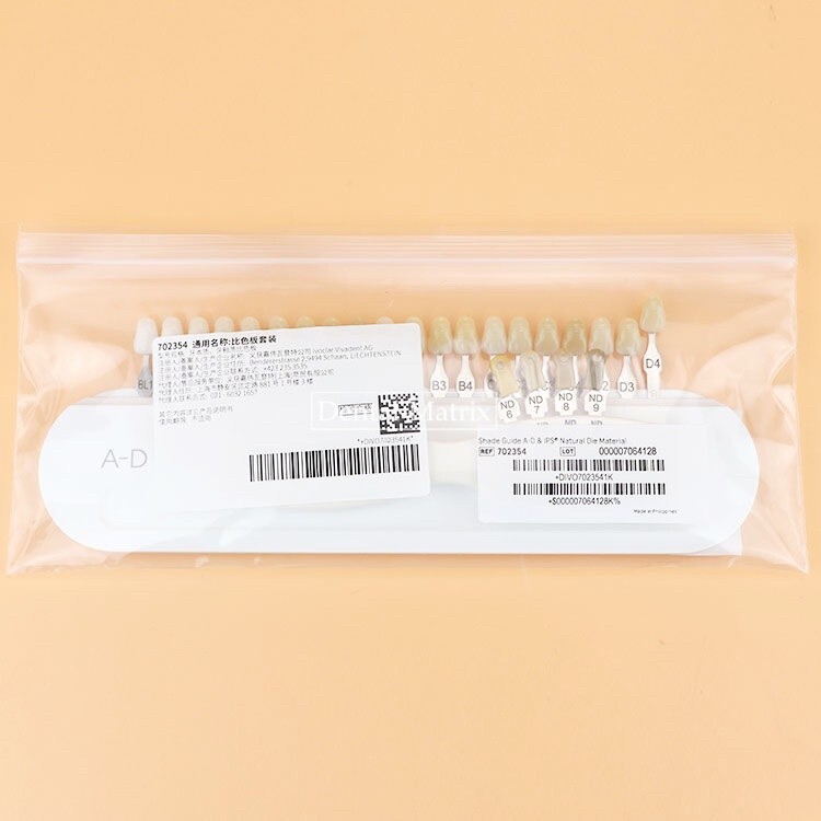 Ivoclar Vivadent Dental Teeth Shade Guide A-D 20 Colors Porcelain Color Chart