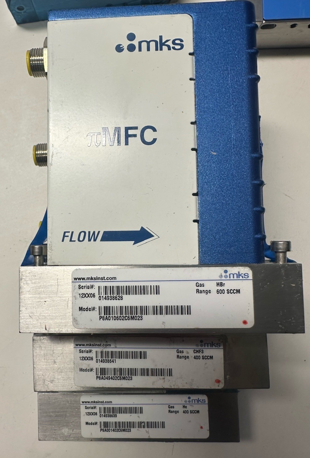 Mass Flow Controller Lot of 9 MIXED APPLIED MATERIALS MKS PI MFC 3XP IFC-125C