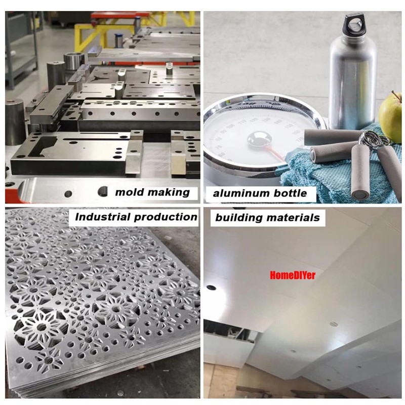 Aluminium Flat Bar Strips Metal 100mm /300mm Length 8mm-50mm Thick Cut To Sizes