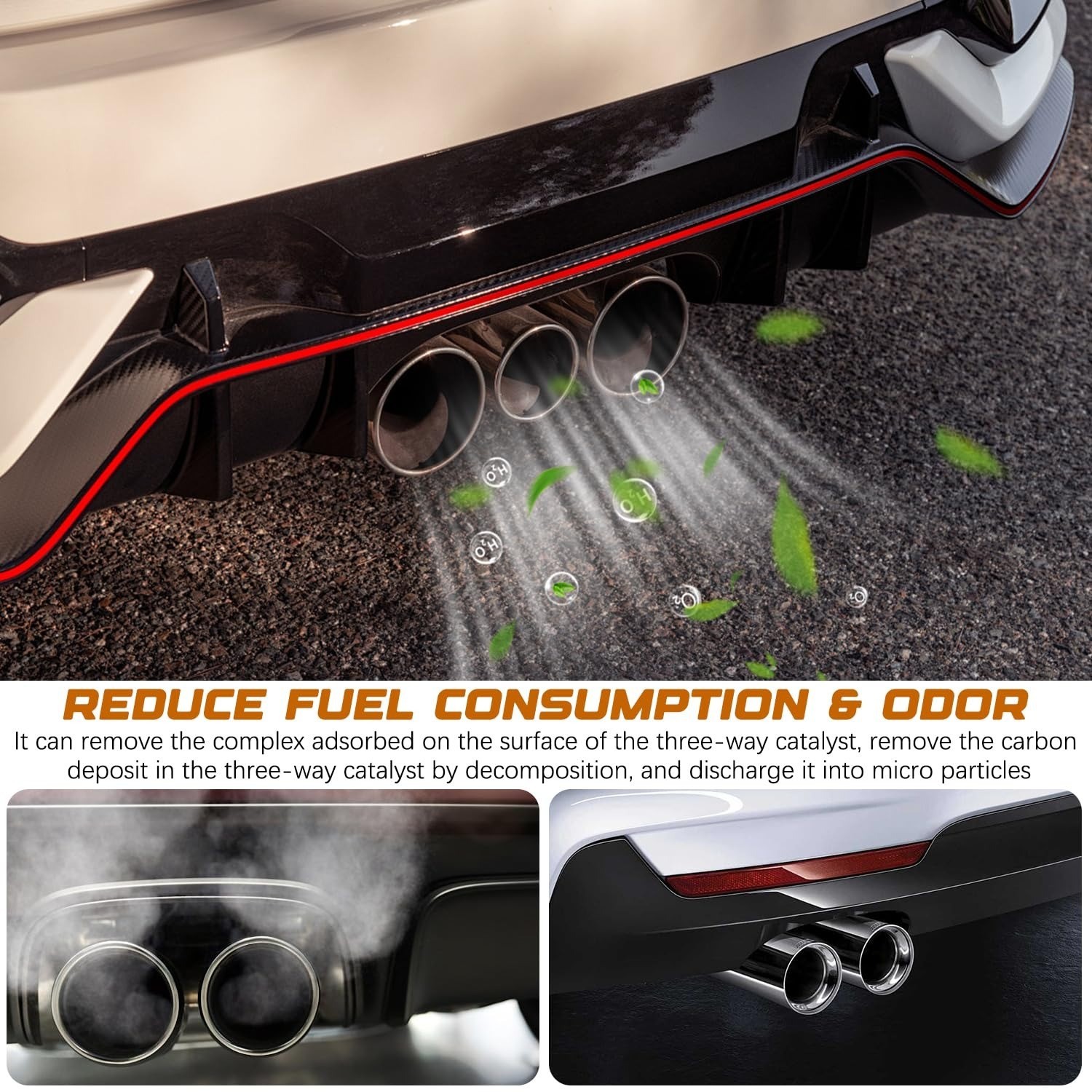 Timeno Catalytic Converter Cleaner 3 Pack Fuel System Treatment