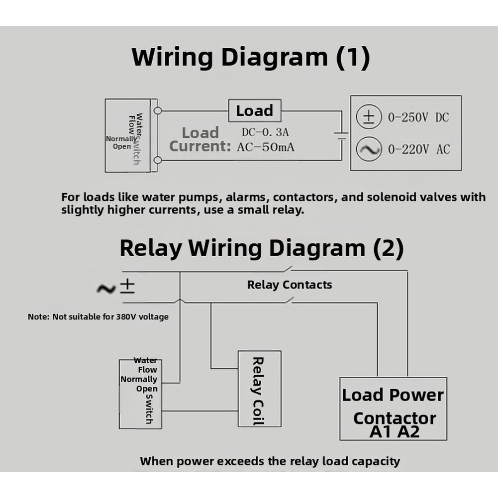 Flow Switch Sensor Quick Connect Installation Electrical Signal Output