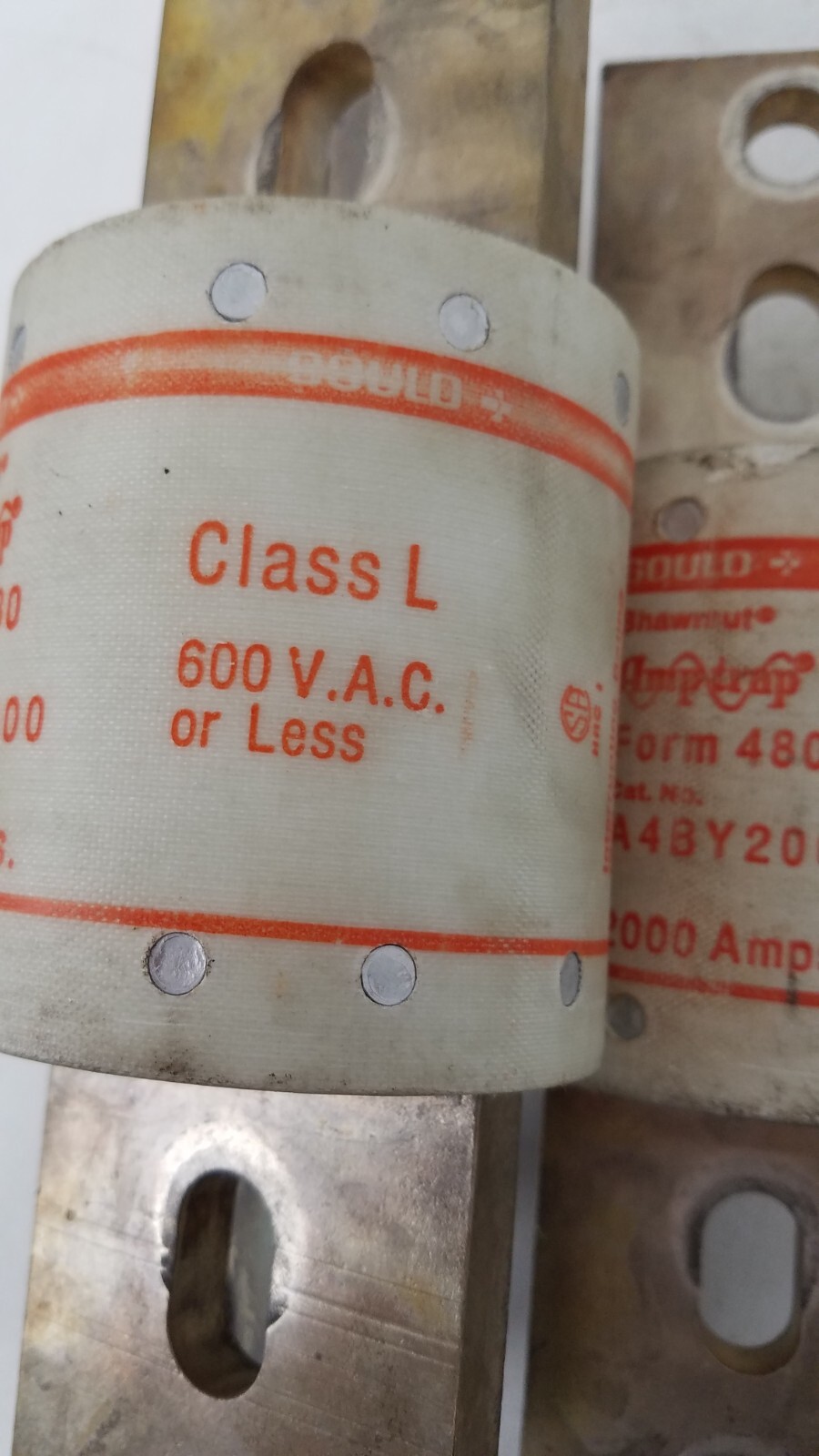 Lot of 3 – A4BY2000 Gould Shawmut 2000 Amp 600V Fuse Class L – Next Day Option