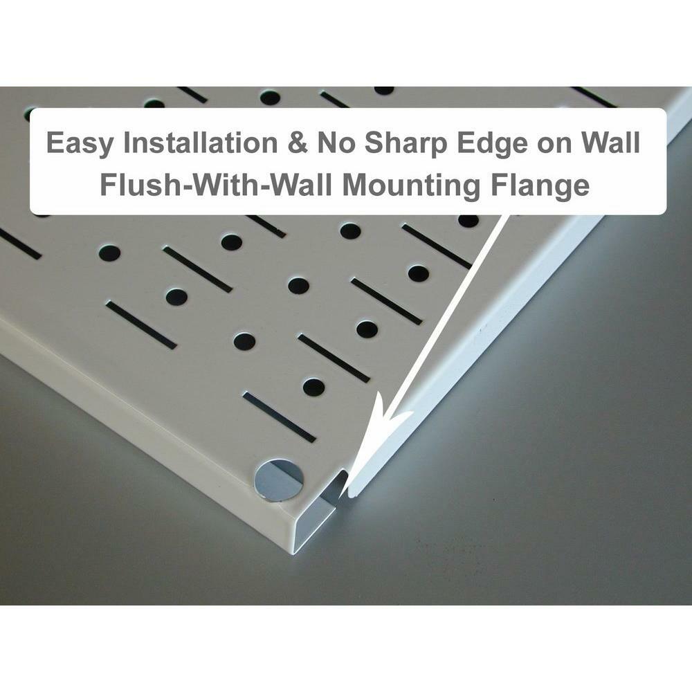 Wall Control Pegboard Pack 32 in. x 32 in. Galvanized Steel Installation Kit