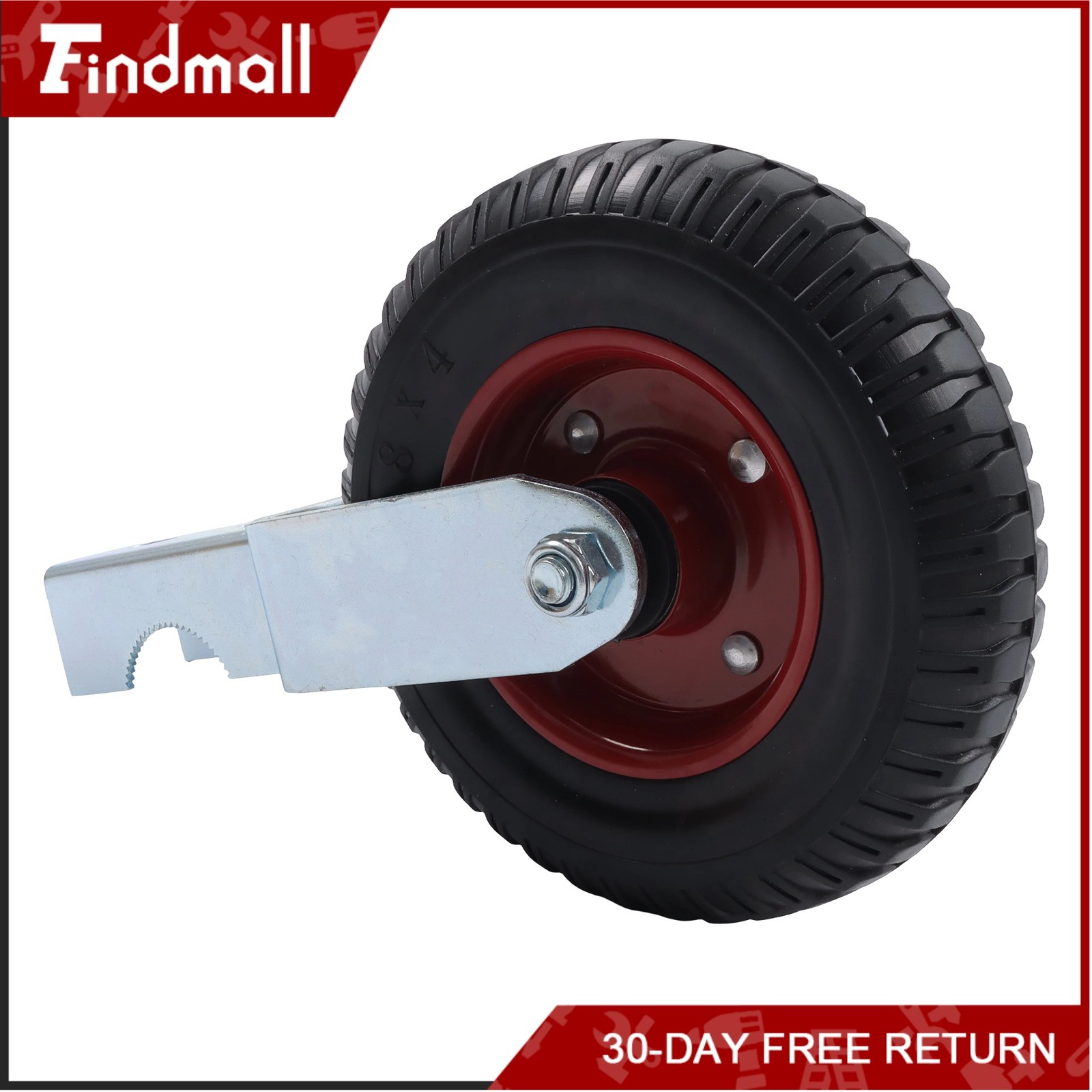Findmall For Chain Link Fence 1-5/8-2In Diameter 8″ Caster Wheel Gate 400Lbs