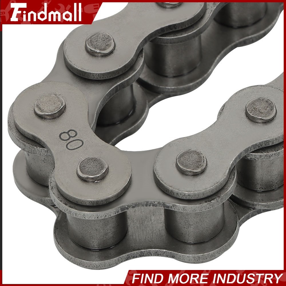 Findmall #80 Roller Chain x 10 feet + Free Connecting Links 1 connector
