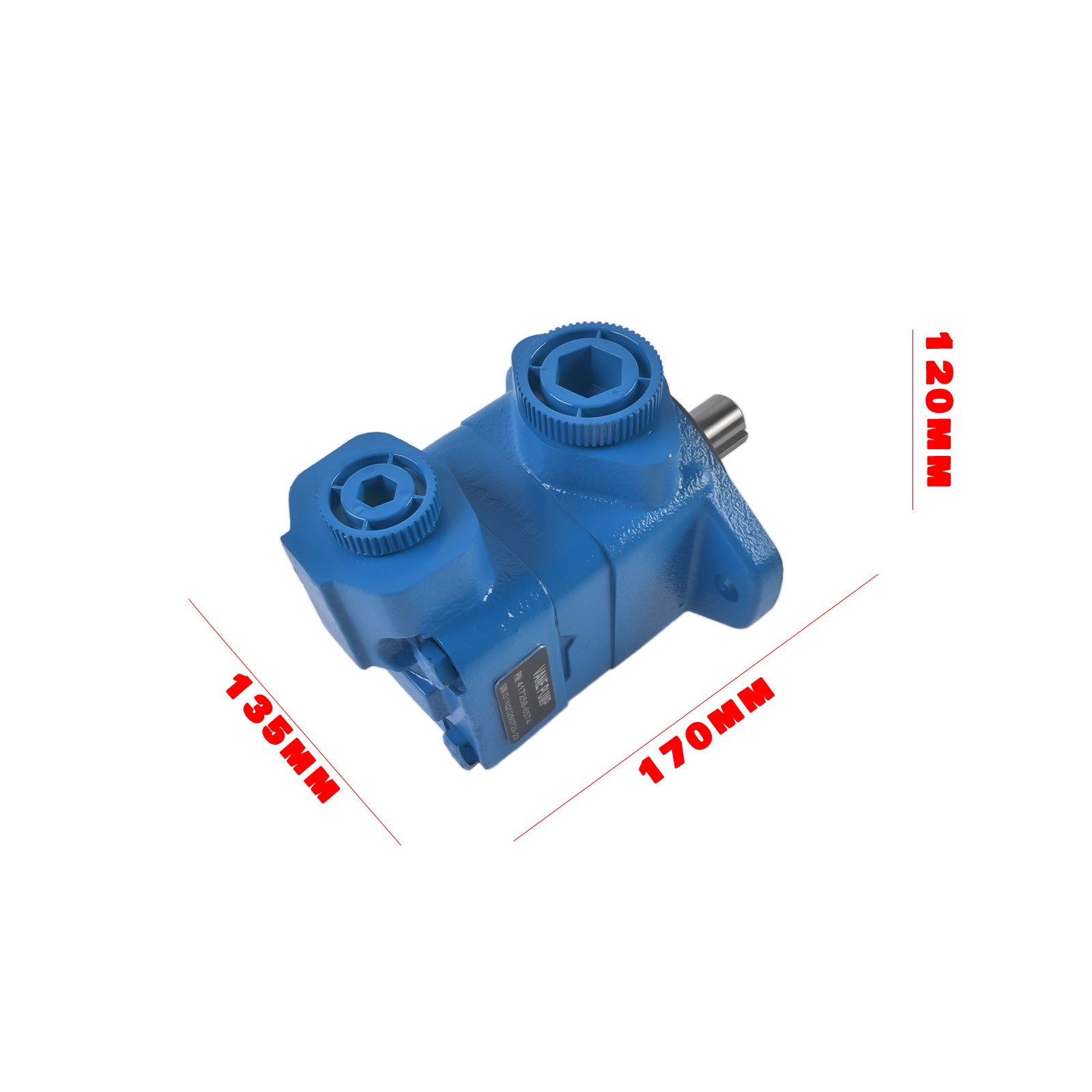 Hydraulic Vane Pump V10 1P5P 1A20 Right Handed 7.5 GPM @ 1800 RPM 2500 PSI Blue