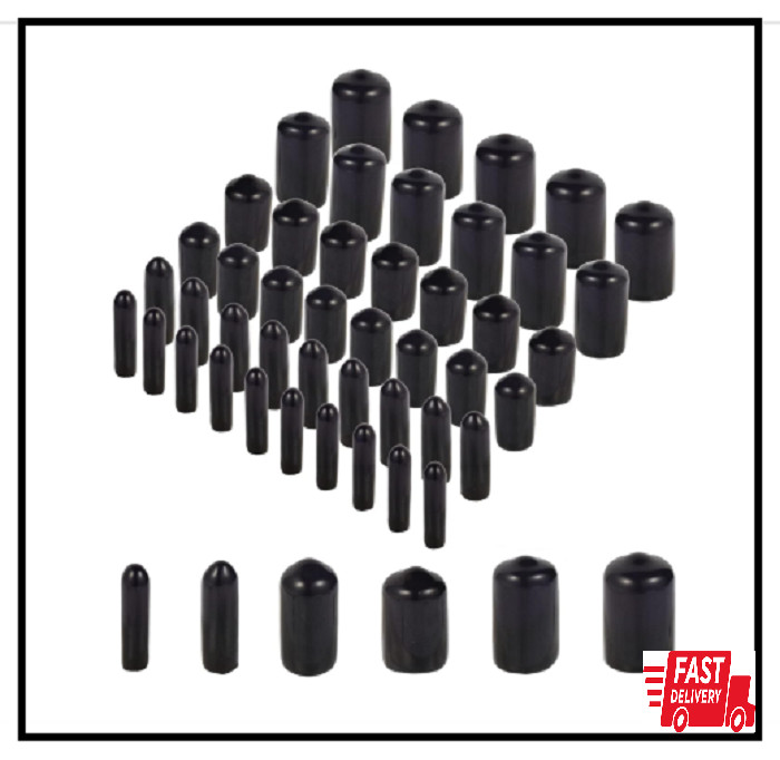 Rubber End Caps 60pcs for Threaded Protectors 6 Sizes