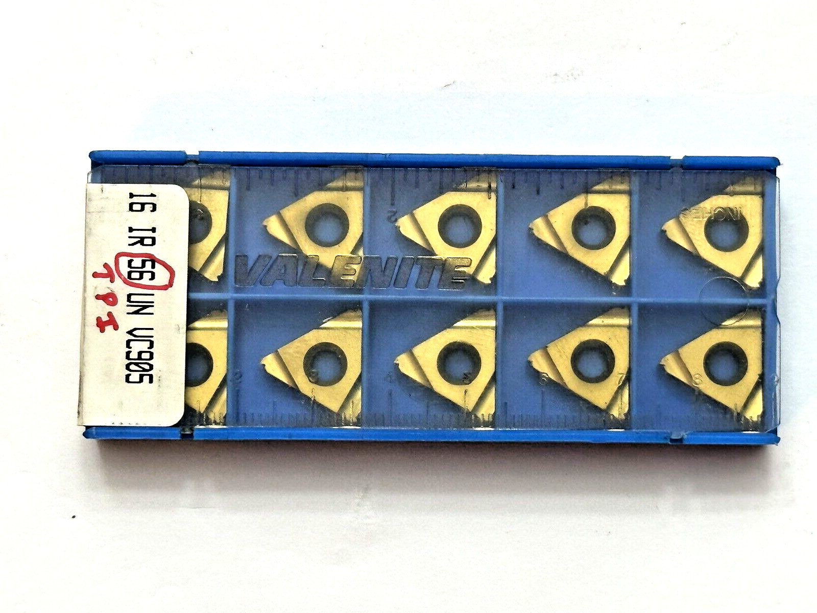 (10) Pcs VALENITE 16IR56 UN VC905 carbide threading inserts-NOS