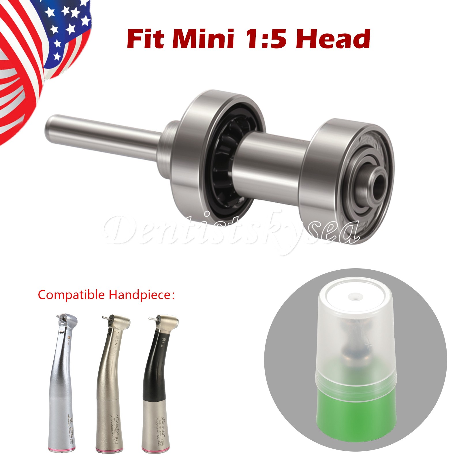 Dental Cartridge Rotor Autochuck For Mini Head 1:5 Low Speed Handpiece Y