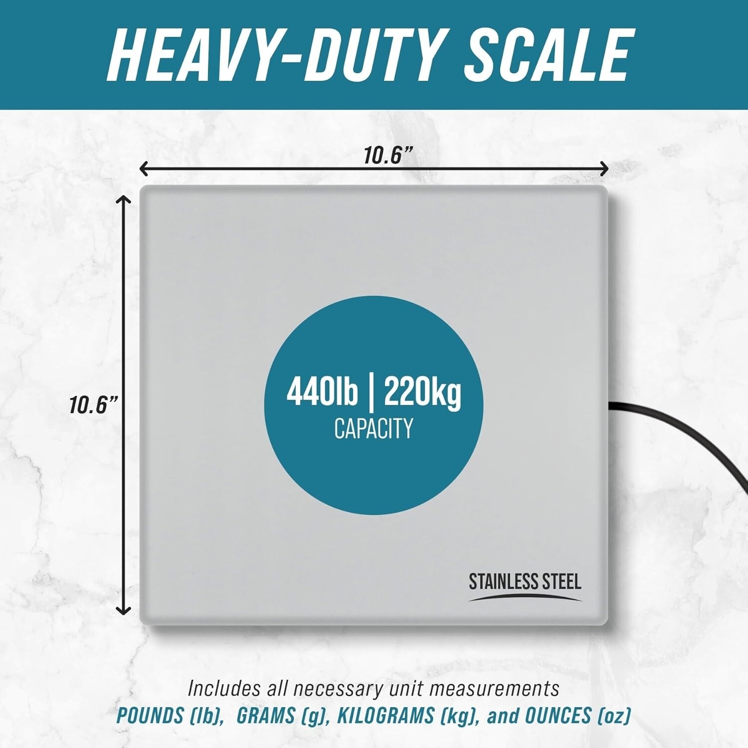 Bascula Balanza Digital Industrial 440lbs x 6 oz. Comercial En kg/g/lb/lb:oz NEW