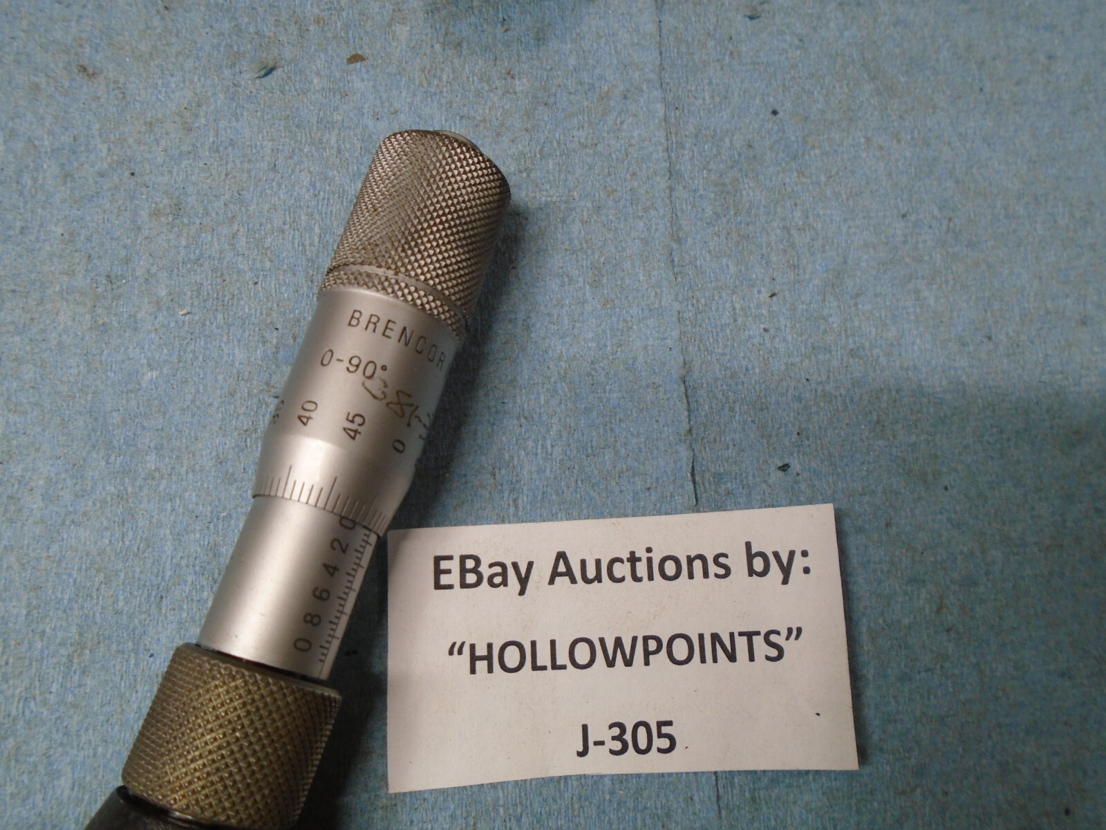 Mitutoyo Brencor Inc Chamfer Gage Micrometer 0-90 Degrees by .001: Diameter J305