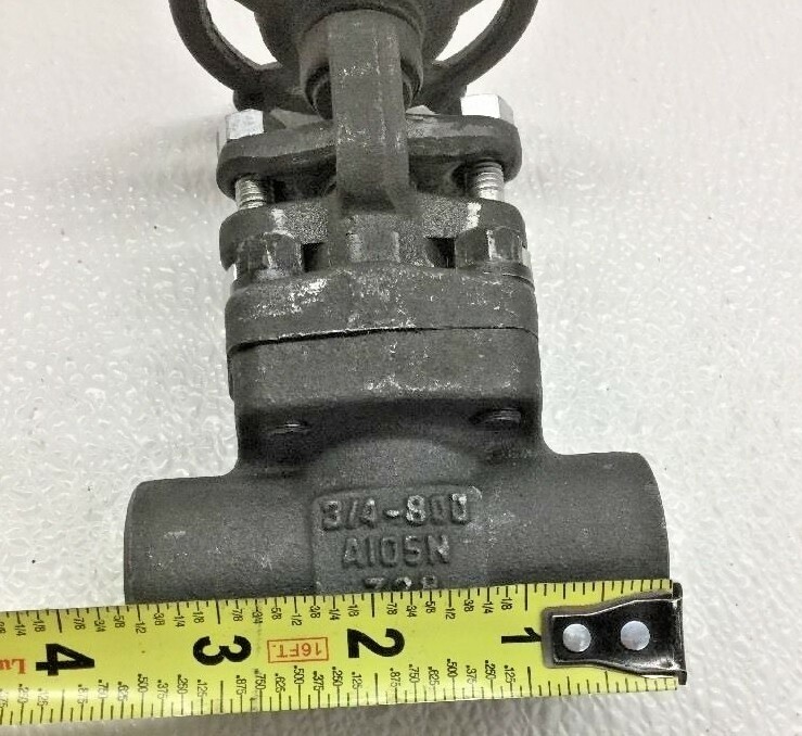 DSI 4101A8-18 Forged Steel Gate Valve 3/4″ CL 800 Socket X Thread 1975 psi CWP