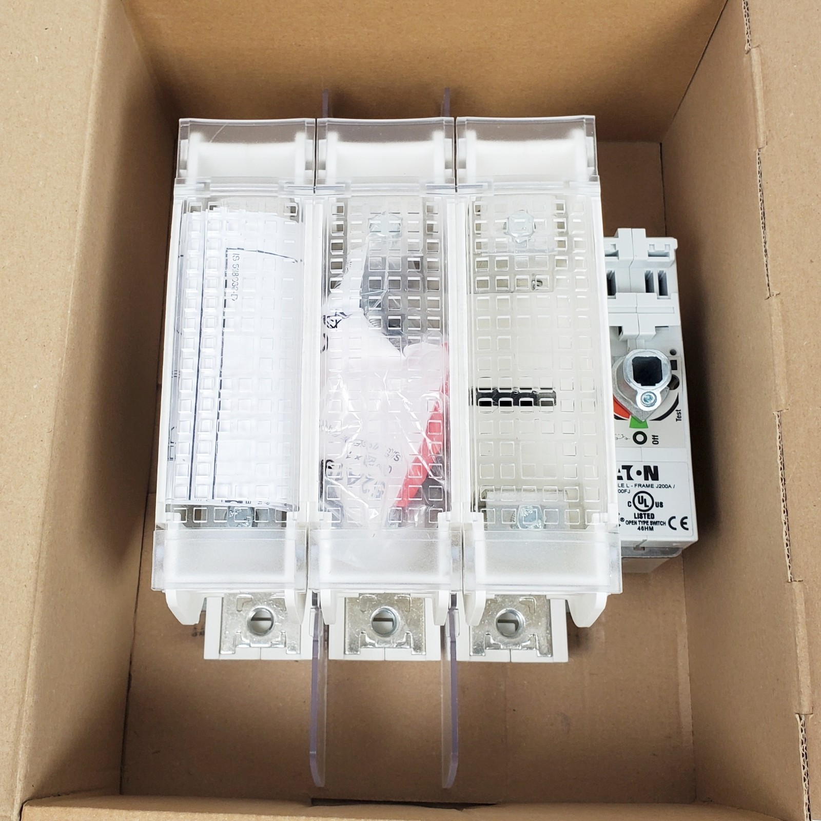 EATON R9L3200FJ Fusible Rotary Disconnect 200A, 3 Pole, 600VAC, L Frame, New!
