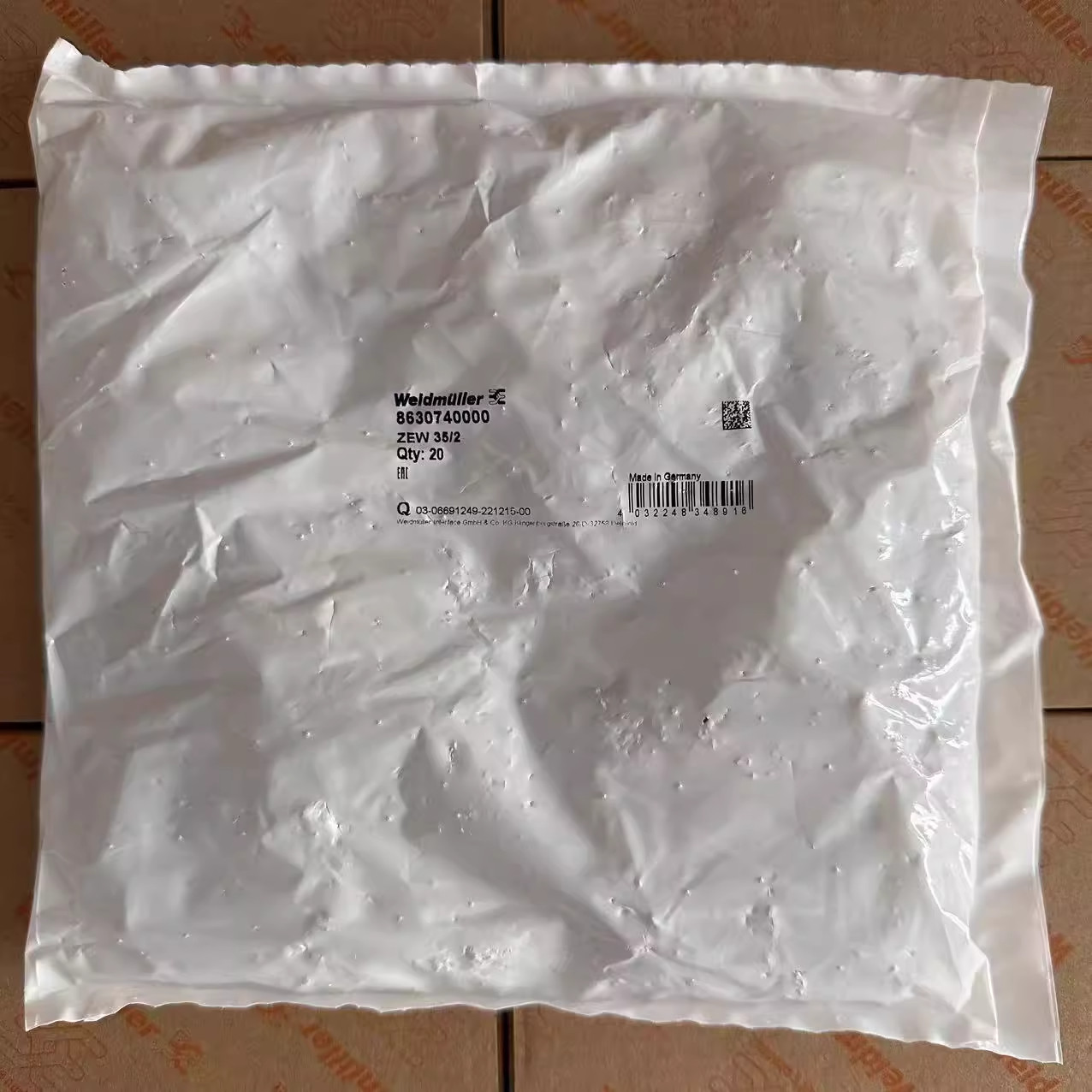 20 PCS/bag Weidmuller ZEW 35/2 terminal fixator 8630740000