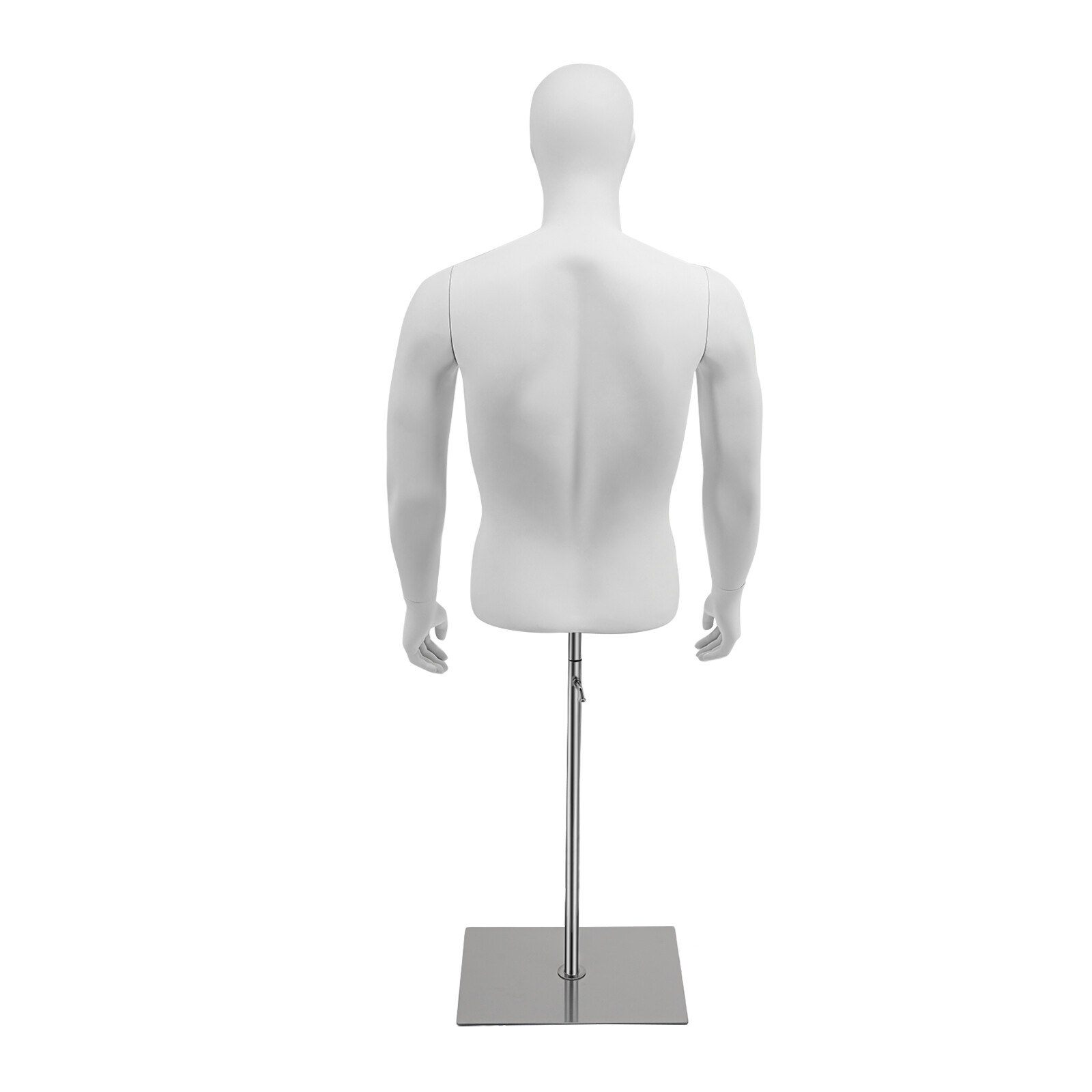 Male Mannequin Torso Manikin Dress Form 4.27-6.56ft Height Adjustable Detachable