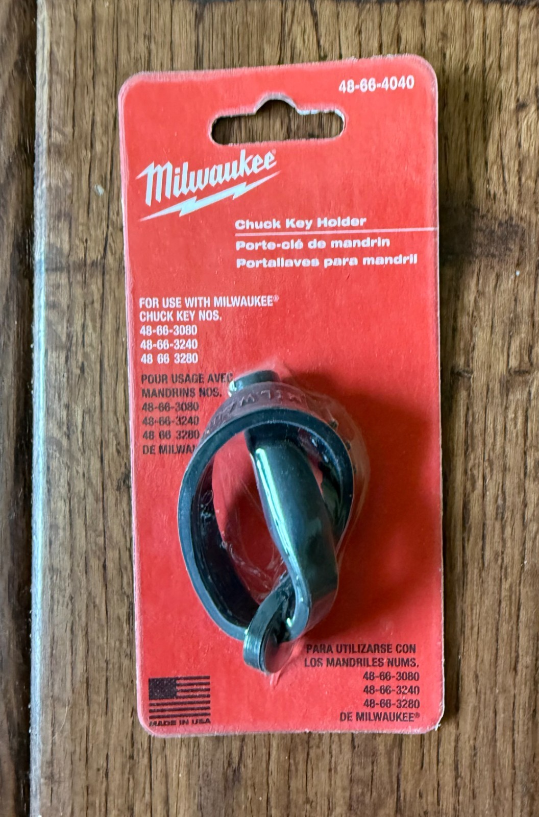 Milwaukee 48-66-4040 Chuck Key Holder fits Jacobs K2 & Milwaukee 48-66-3080