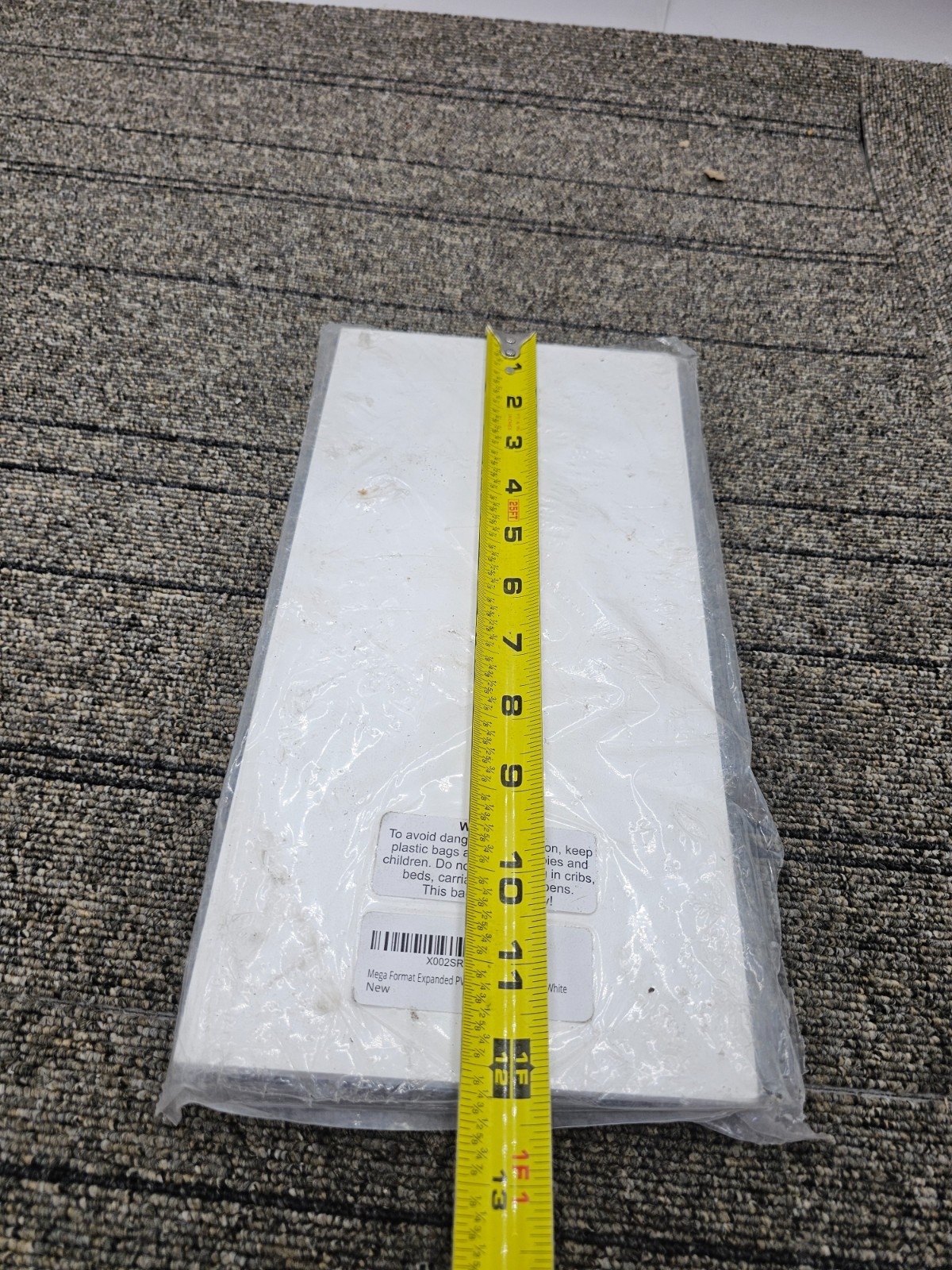 (QTY 3) Mega Format Expanded PVC Plastic Sheets 6″ X 12″ Rigid White 1/2″ Thick