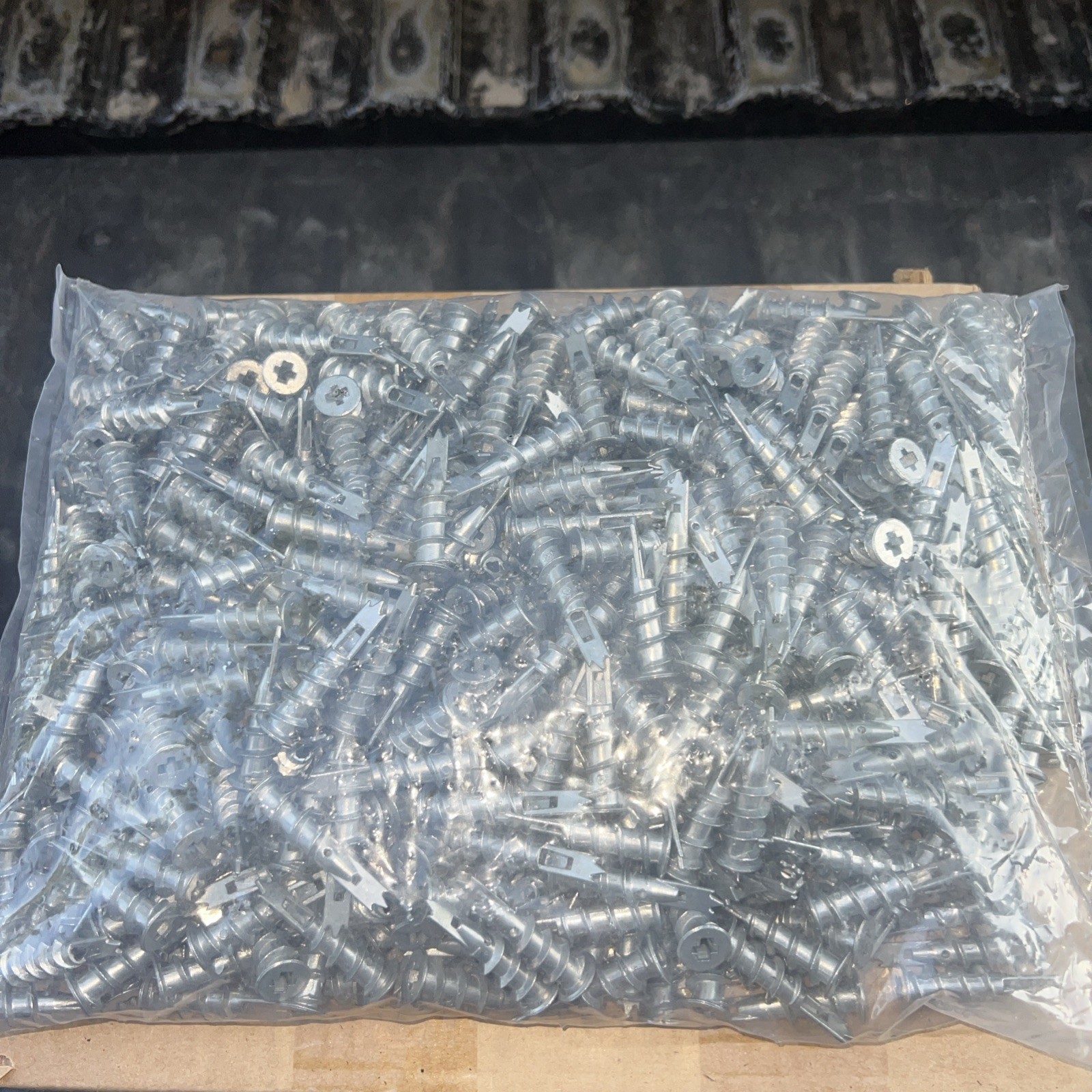 (500) Zip-It 1/2 x 1-5/8 All Metal Zinc Hollow Wall Drywall EZ Anchor #8 Screw