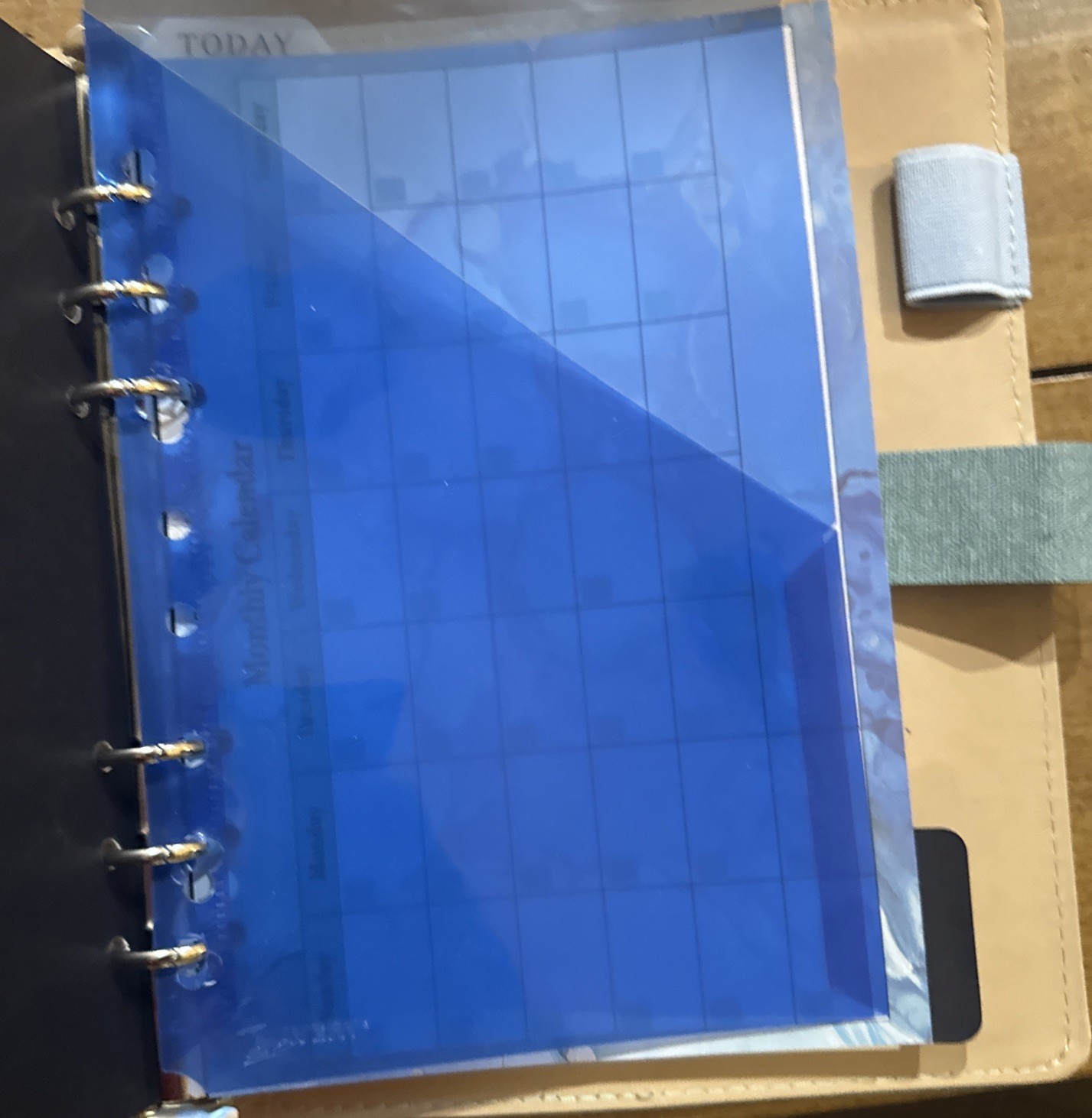 A5 Binder 6 Ring, Refillable Notebook Planner Cover, Small Organizer Mixed Paper