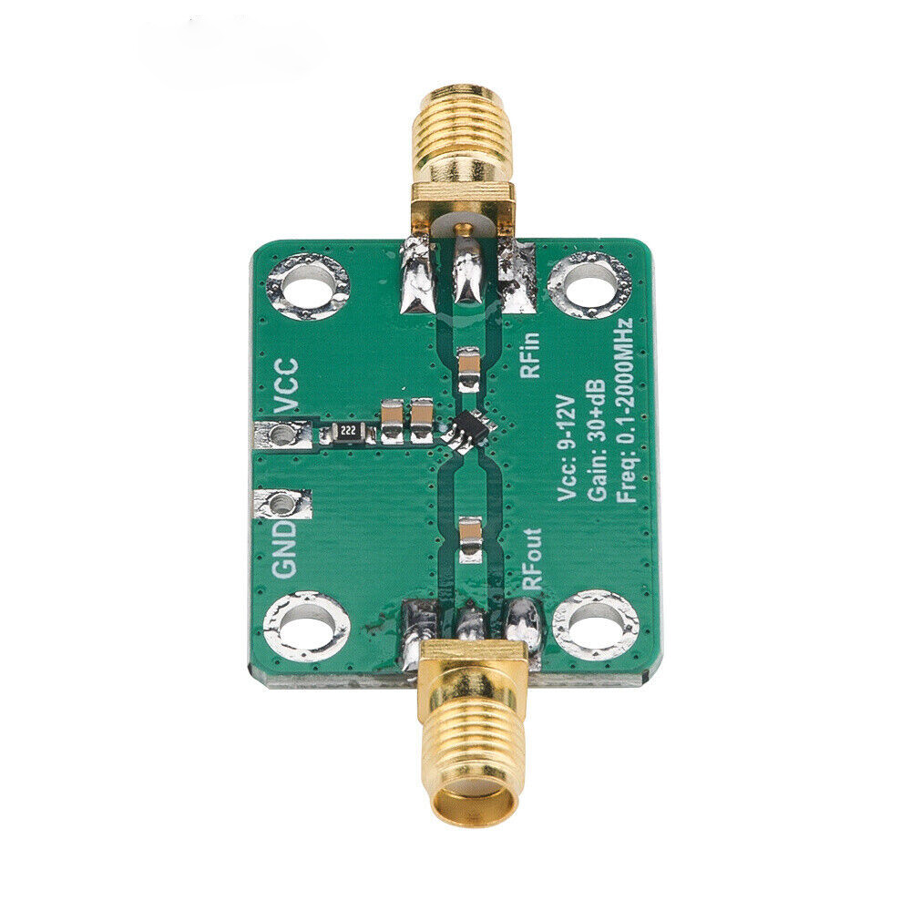 4PCS RF Wideband Amplifier Low-noise LNA Broadband Module Gain 32dB 0.1-2000MH​z