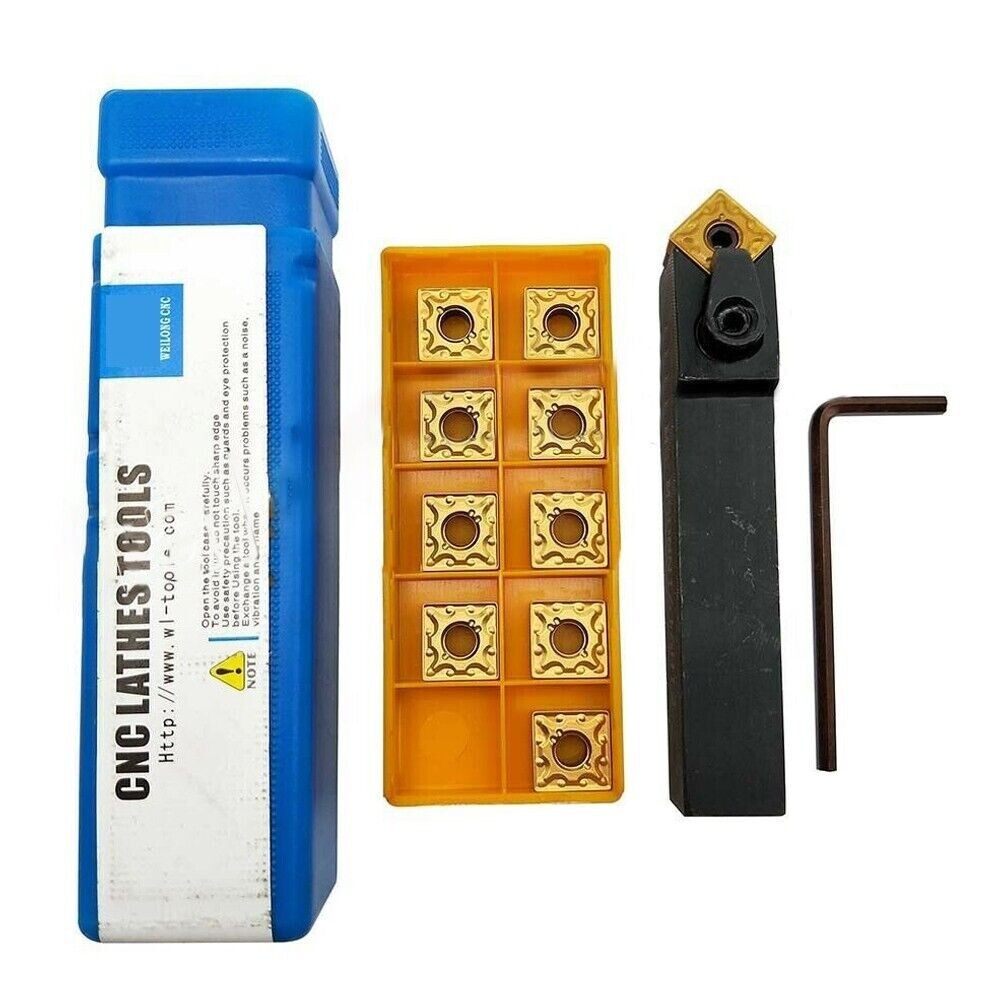 45° Holder + SNMG432 SNMG120408 Carbide Inserts MSDNN1616H12 Lathe Turning Tool