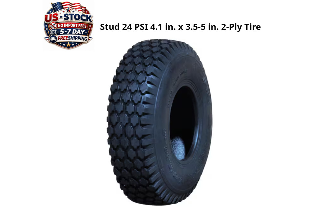 Stud 24 PSI 4.1 in. x 3.5-5 in. 2-Ply Tire