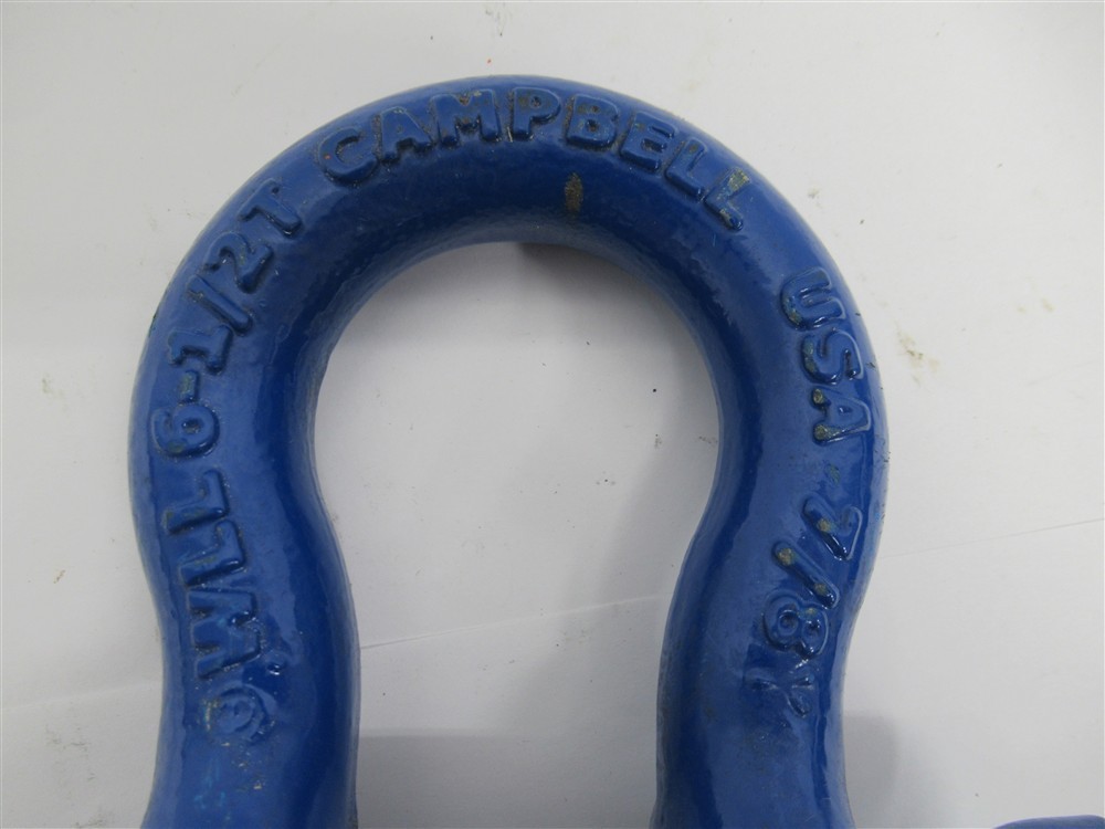 Campbell 5411405 , 7/8″ Screw Pin Anchor Shackle, WLL 6-1/2 ton