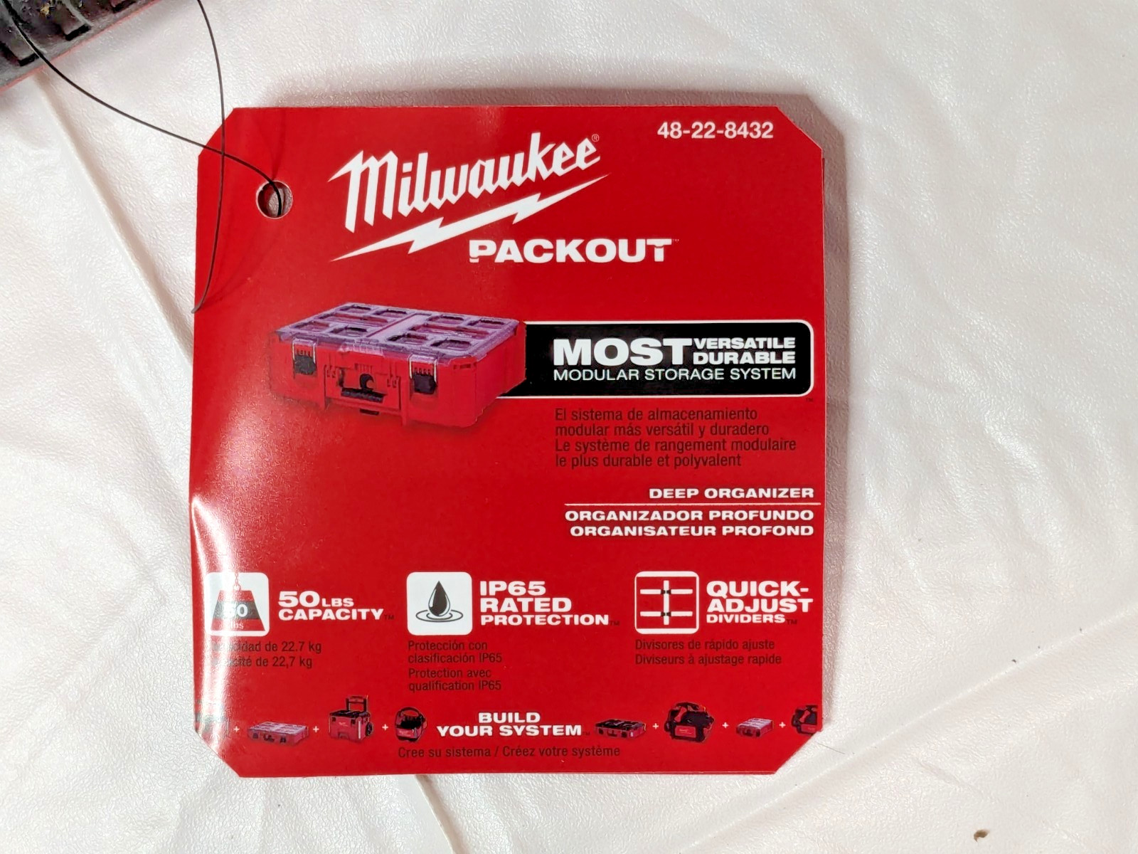 Milwaukee PACKOUT Deep Organizer 50 LB Capacity 48-22-8432