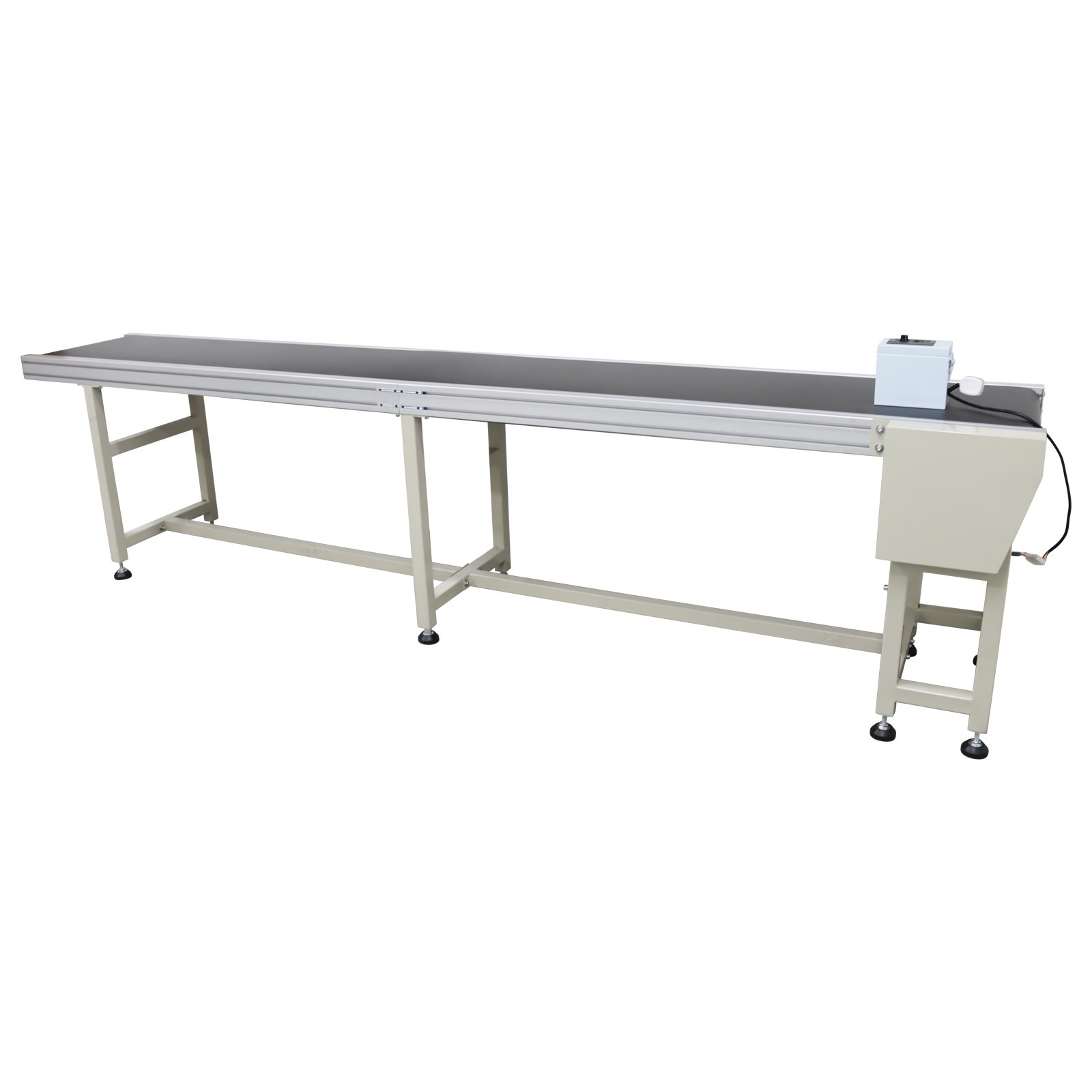 Open Box Length 118in PVC Flat Belt Conveyor Width 11.8in Adjustable Speed 120W