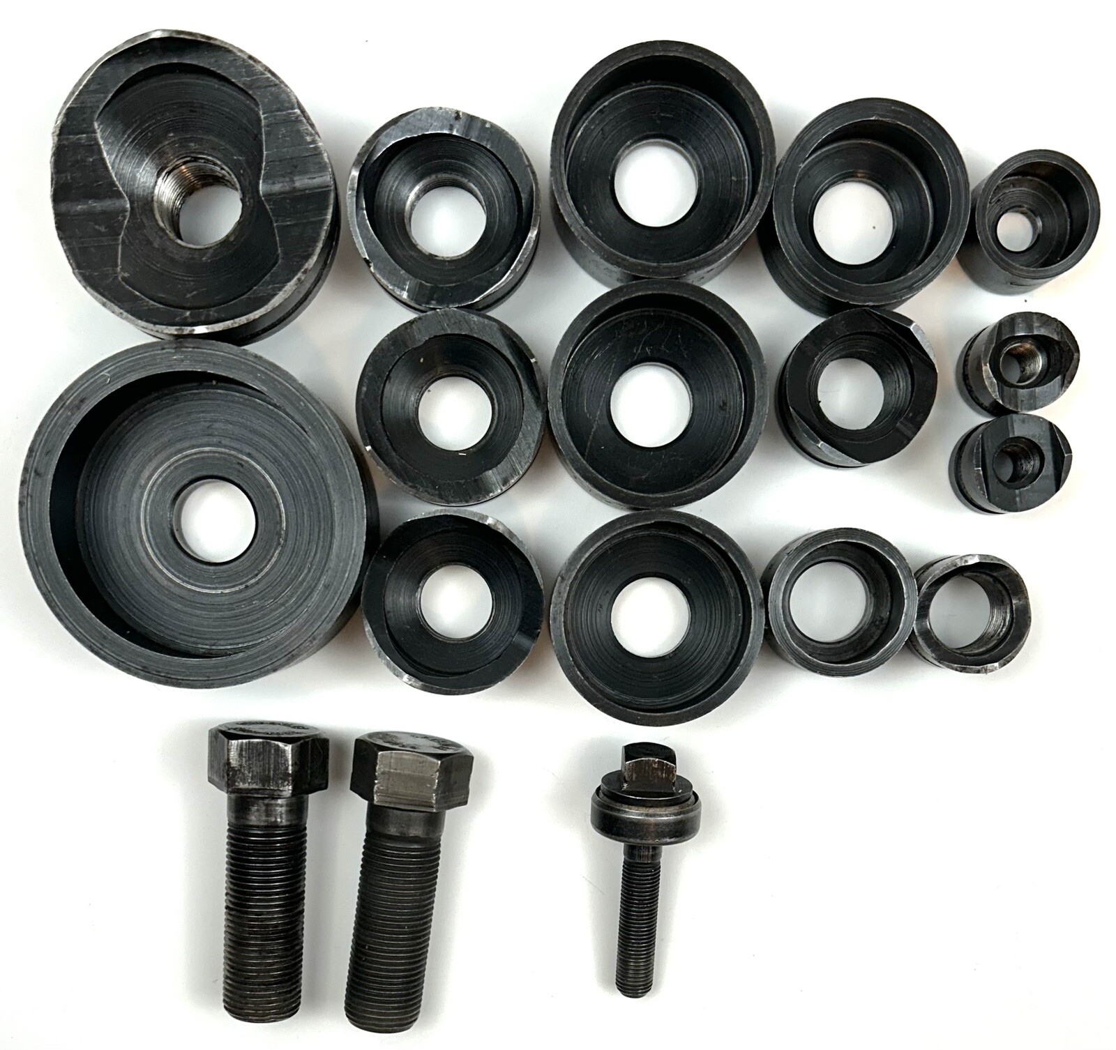 🔥Greenlee Knockout Punch Sets Lot of 18 Pcs 1/2” to 2” Conduit 500 Series