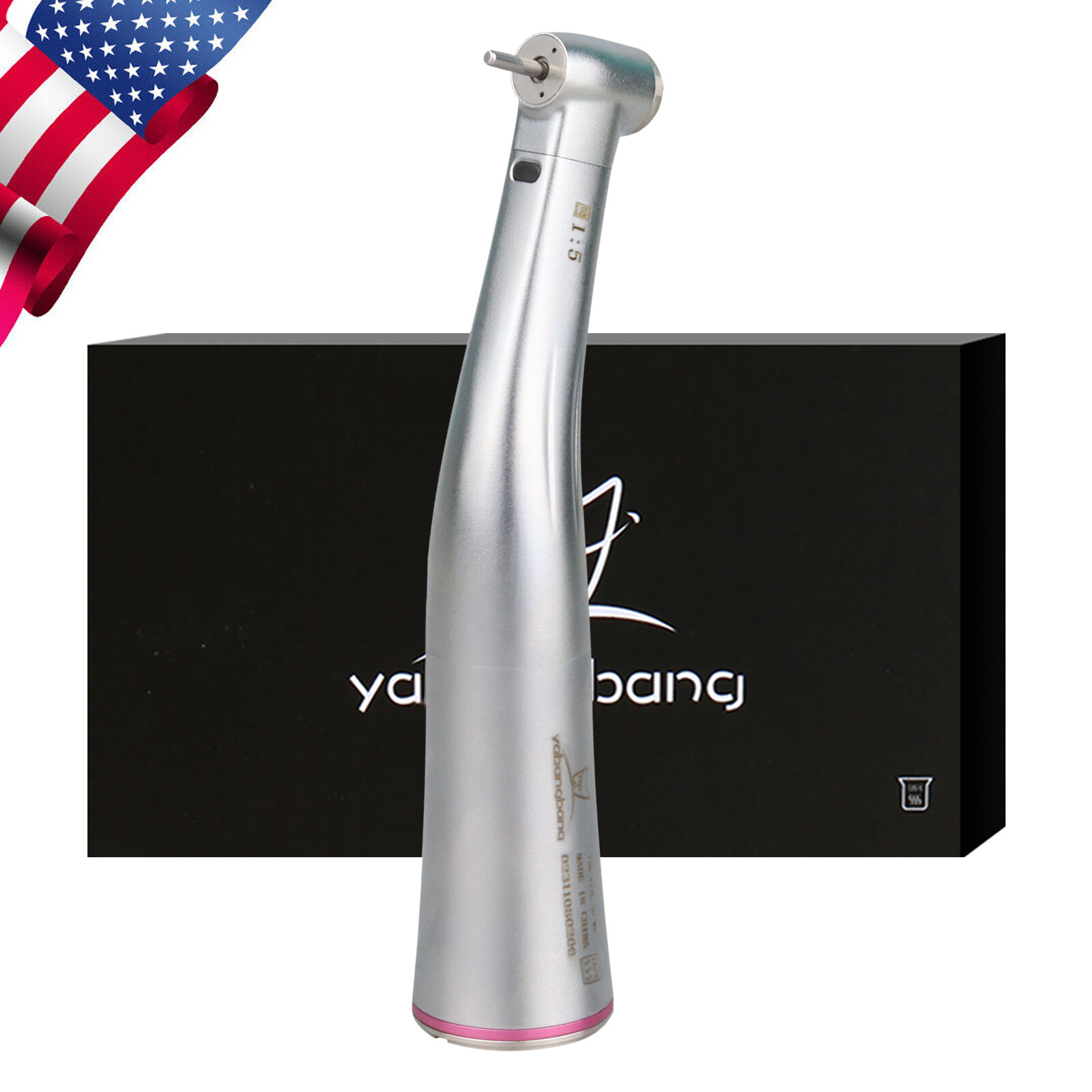 1-50*Dental 1:5 Increasing Fiber Optic LED Contra Angle Handpiece Fit NSK NYD