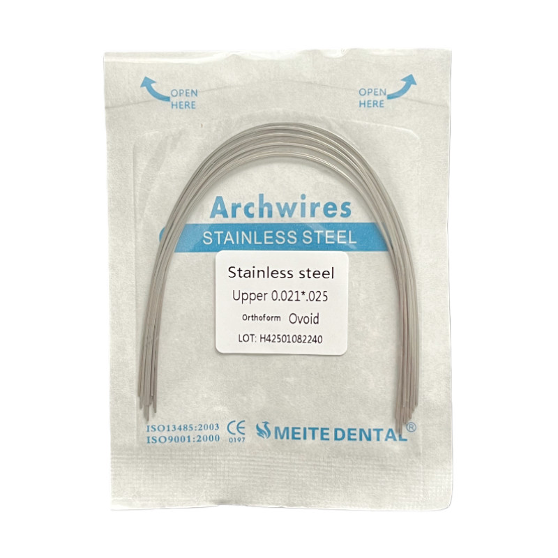 Dental Ortho Arch Wire NiTi Stainless Steel Ovoid/Natural Round Rectangular Wire